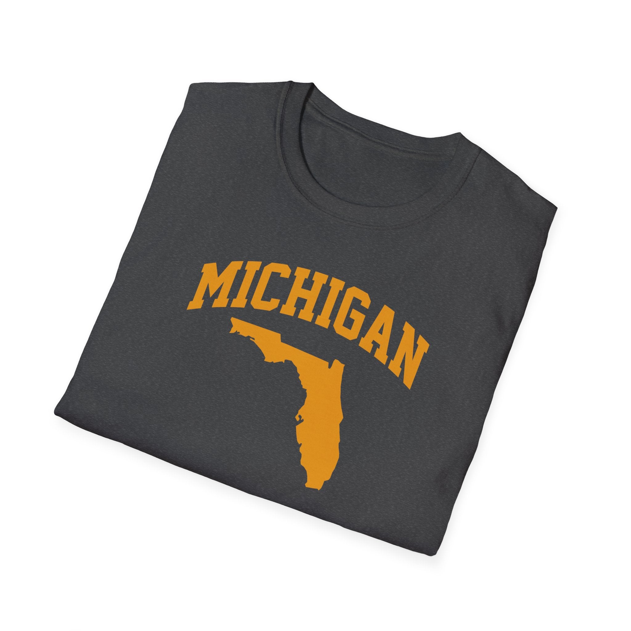 Michigan/Florida Snowbird Satire T-Shirt | Winter Migration Tee - Deez Teez