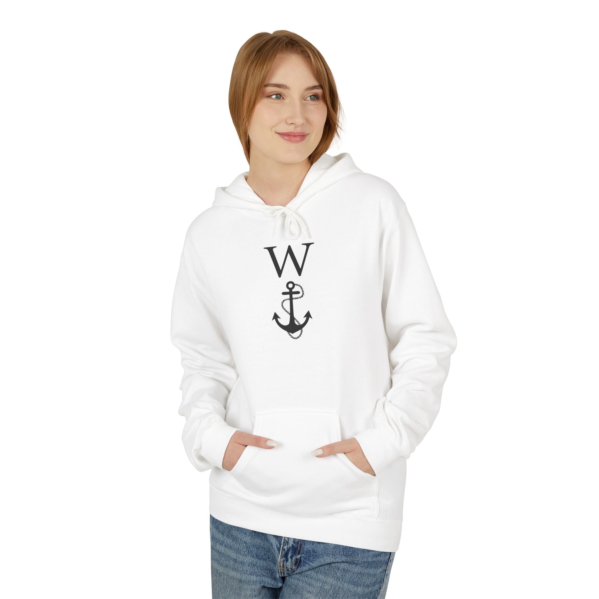 W Anchor "Wanker" Hoodie | Nautical Humor Tee - Deez Teez