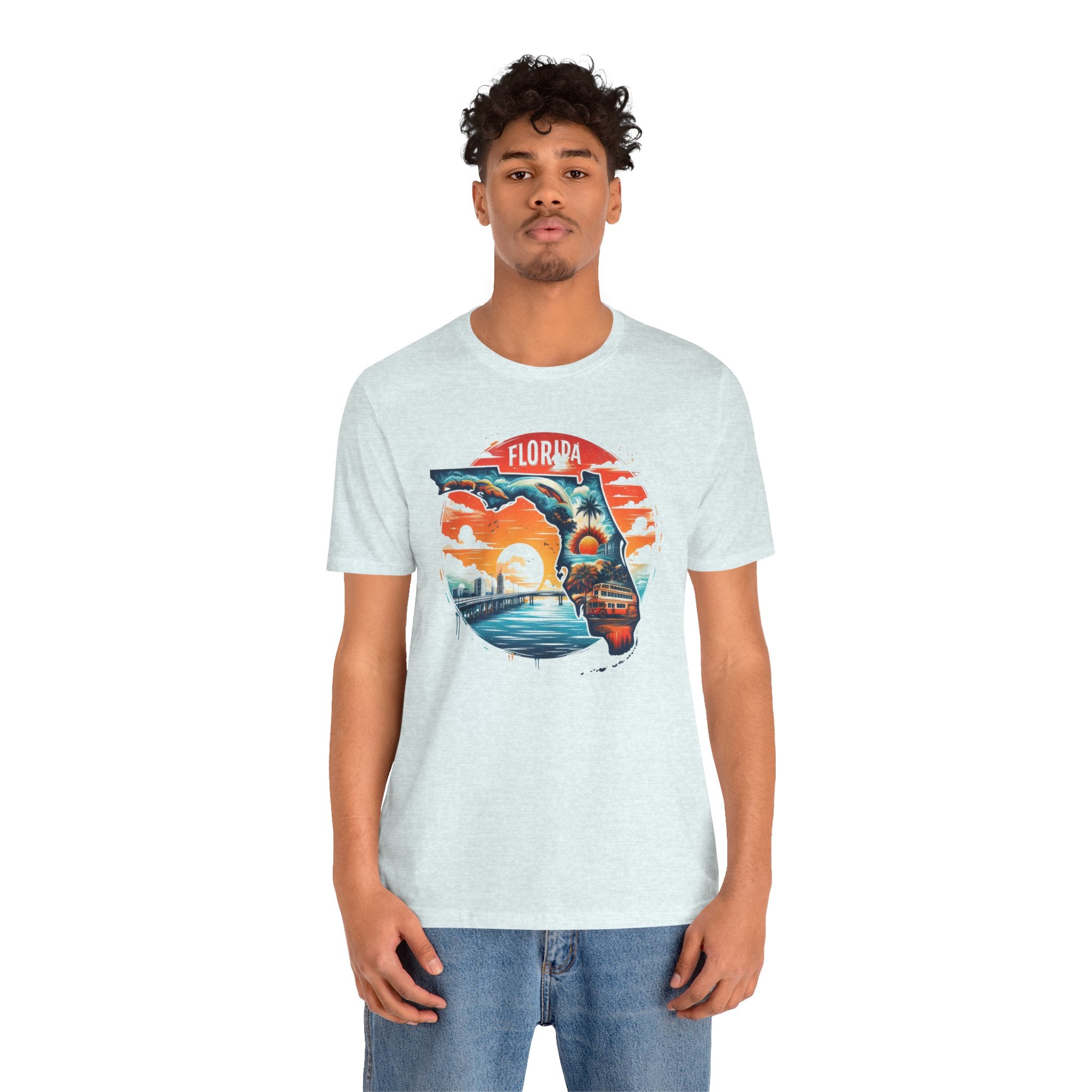 Florida State Pride T-Shirt | State Of Florida Graphic Tee - Deez Teez