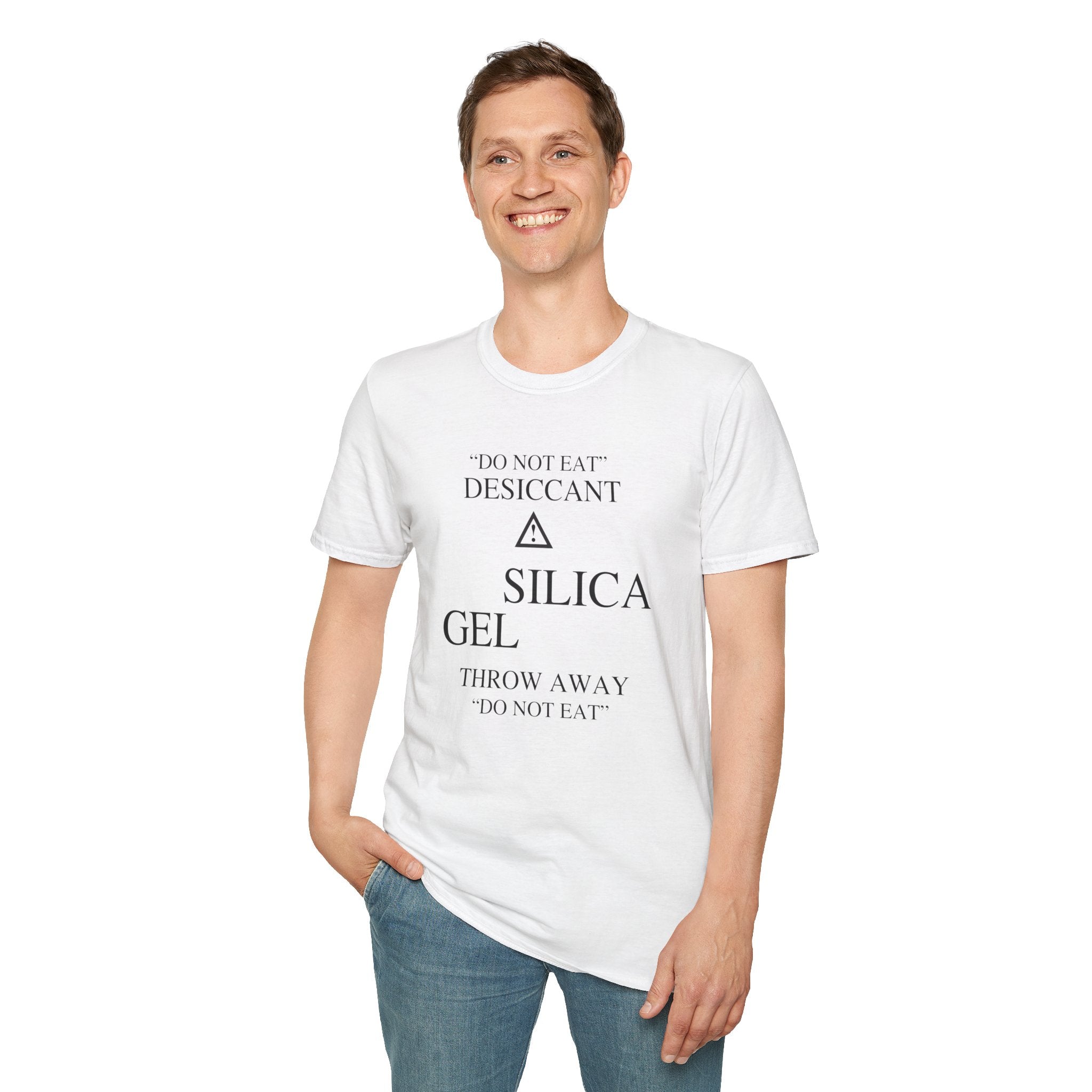 Silica Gel Packet T-Shirt | Hilarious "Do Not Eat" Packaging Tee - Deez Teez