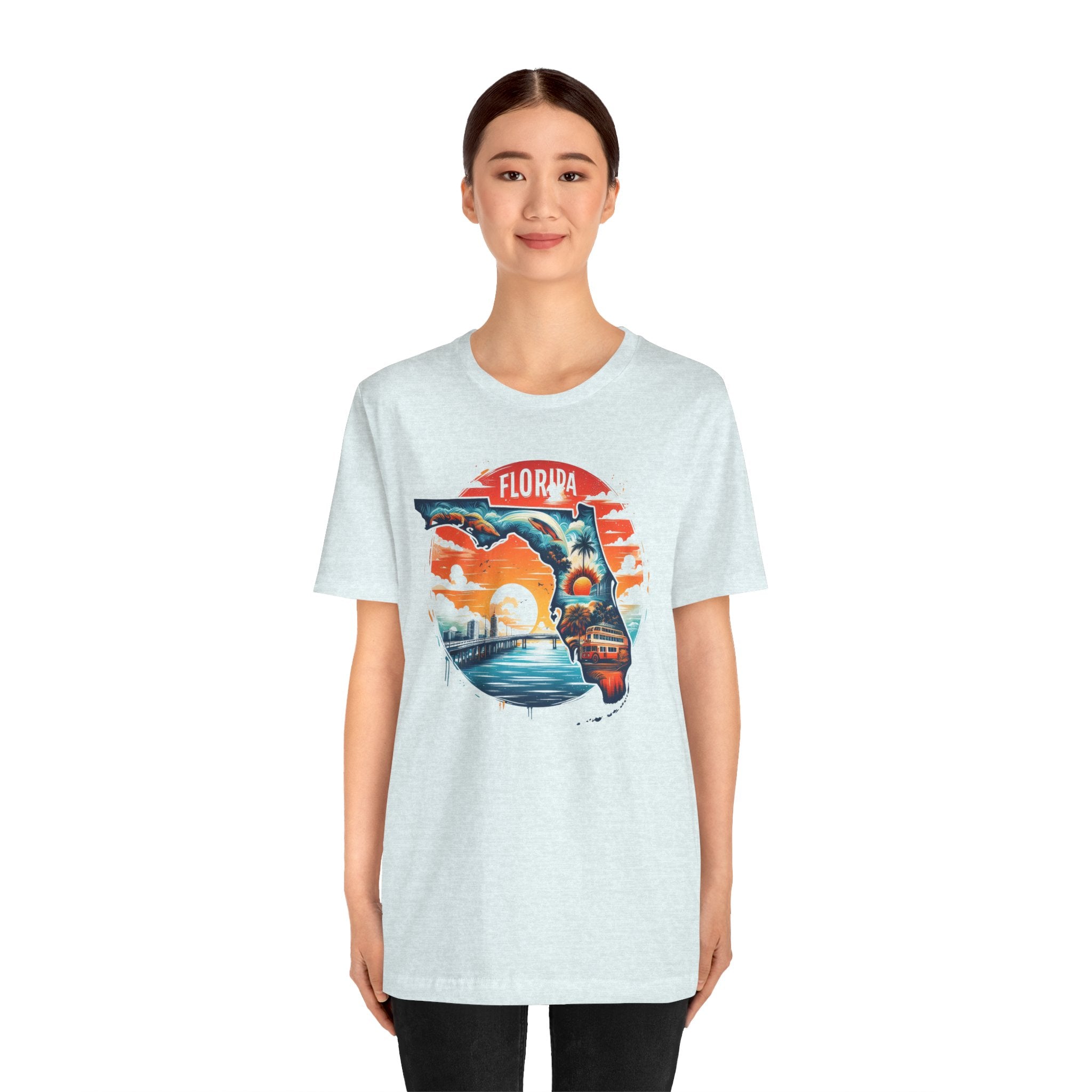 Florida State Pride T-Shirt | State Of Florida Graphic Tee - Deez Teez