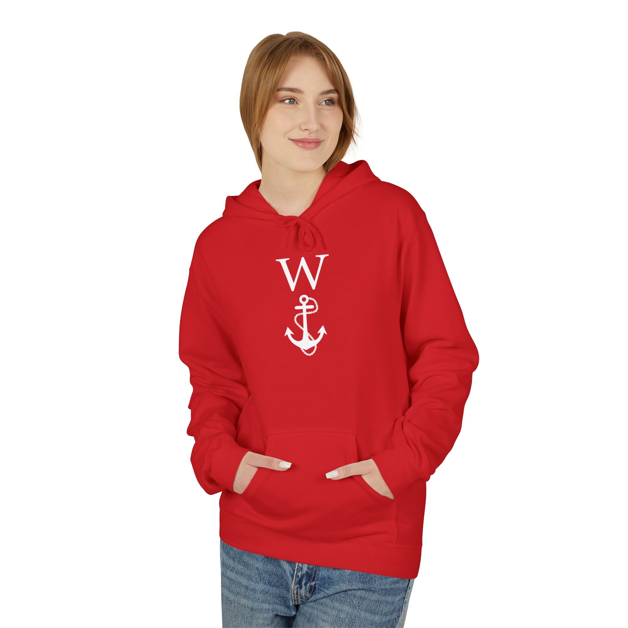 W Anchor "Wanker" Hoodie | Nautical Humor Tee - Deez Teez