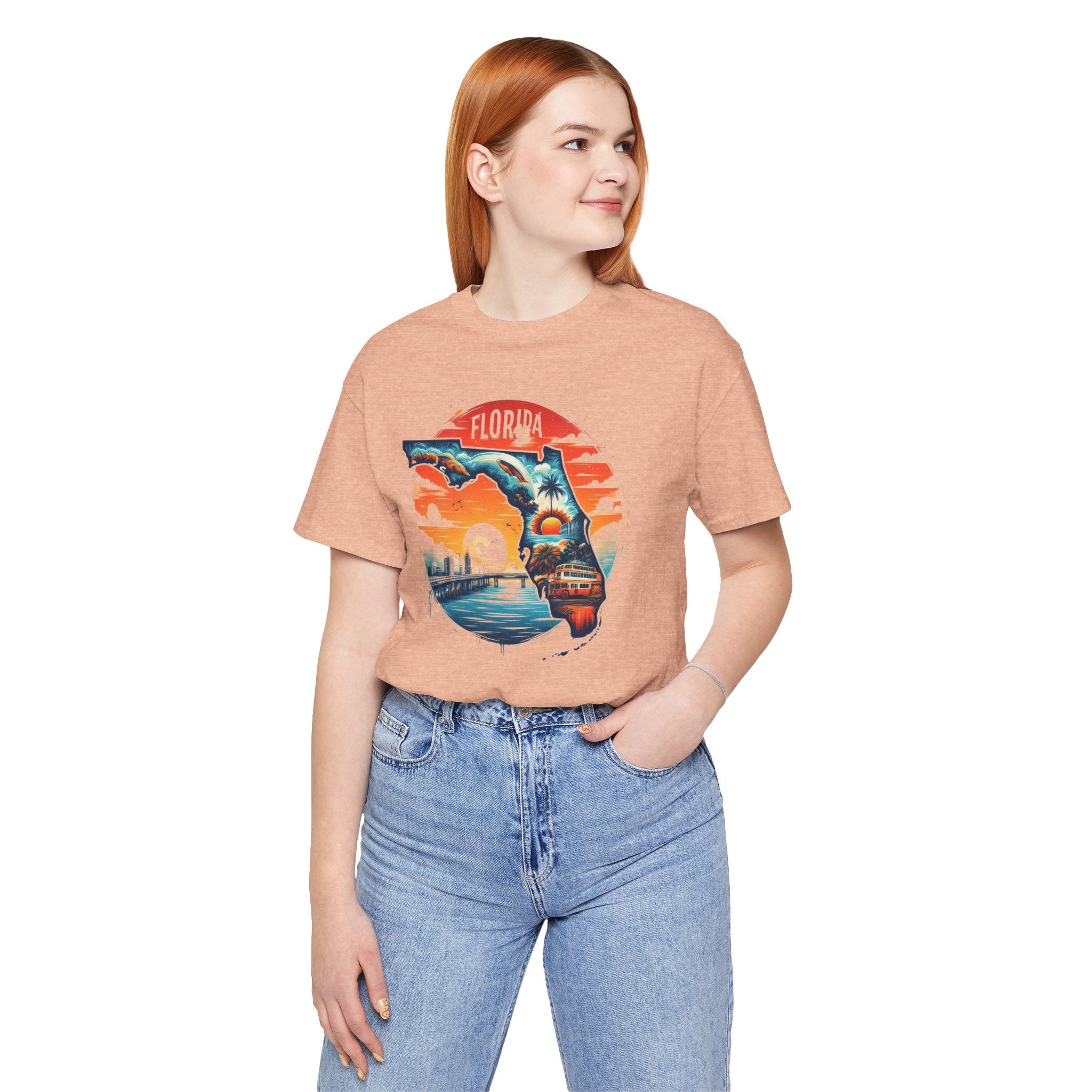 Florida State Pride T-Shirt | State Of Florida Graphic Tee - Deez Teez