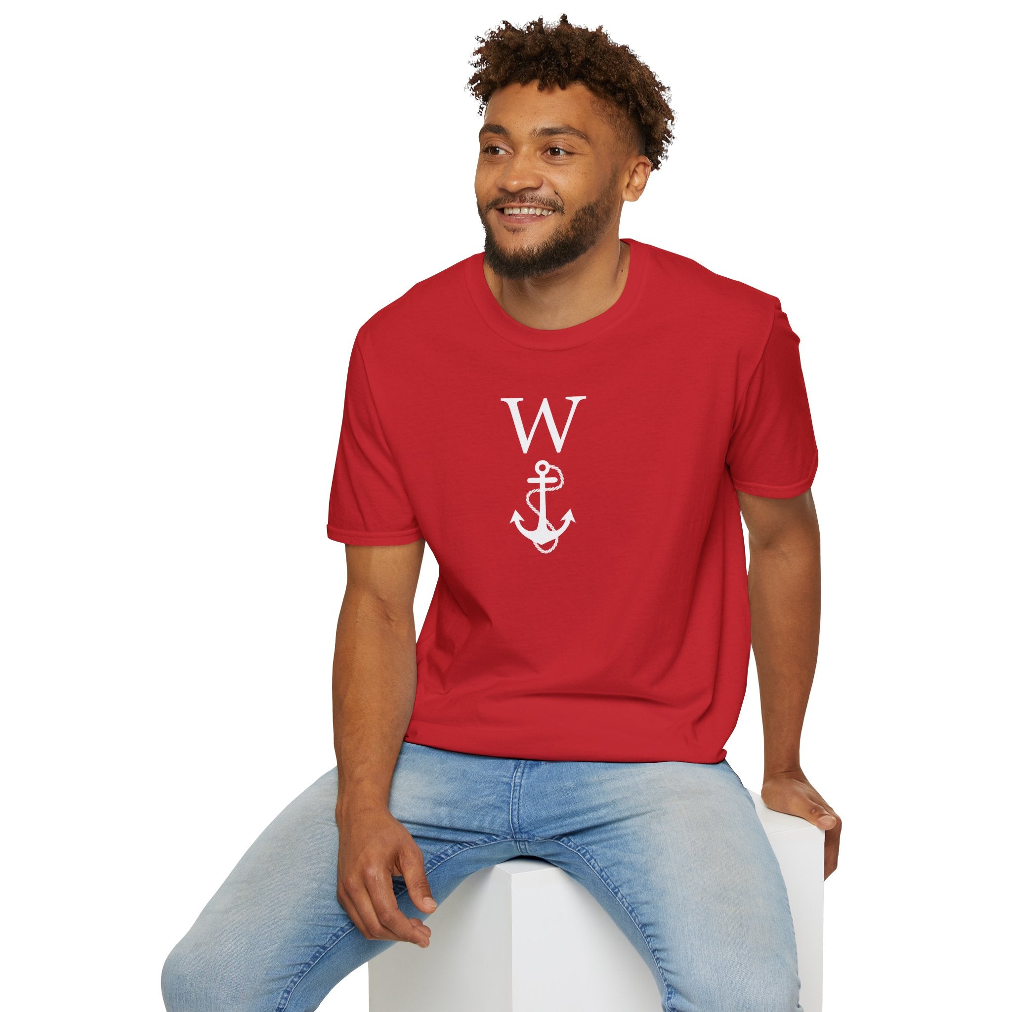 W Anchor "Wanker" T-Shirt | Nautical Humor Tee - Deez Teez