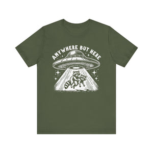 Anywhere But Here Racoon UFO Tee - Deez Teez