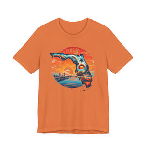 Florida State Pride T-Shirt | State Of Florida Graphic Tee - Deez Teez