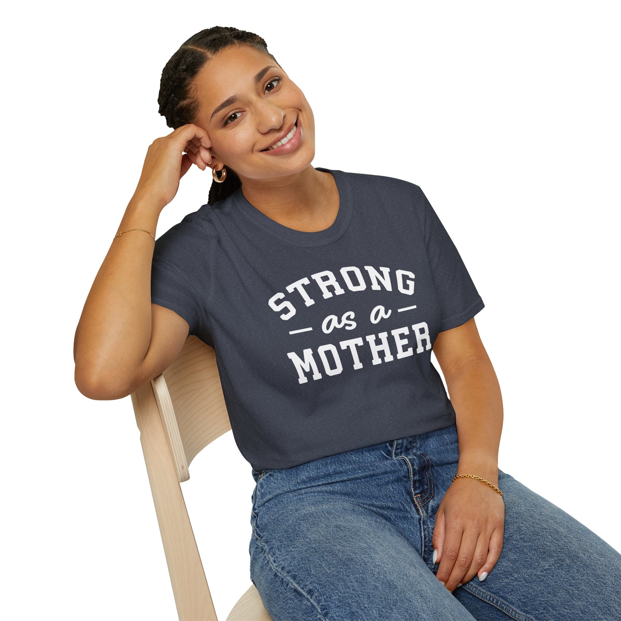Strong as a Mother T-Shirt | Empowering Mom Life Tee - Deez Teez