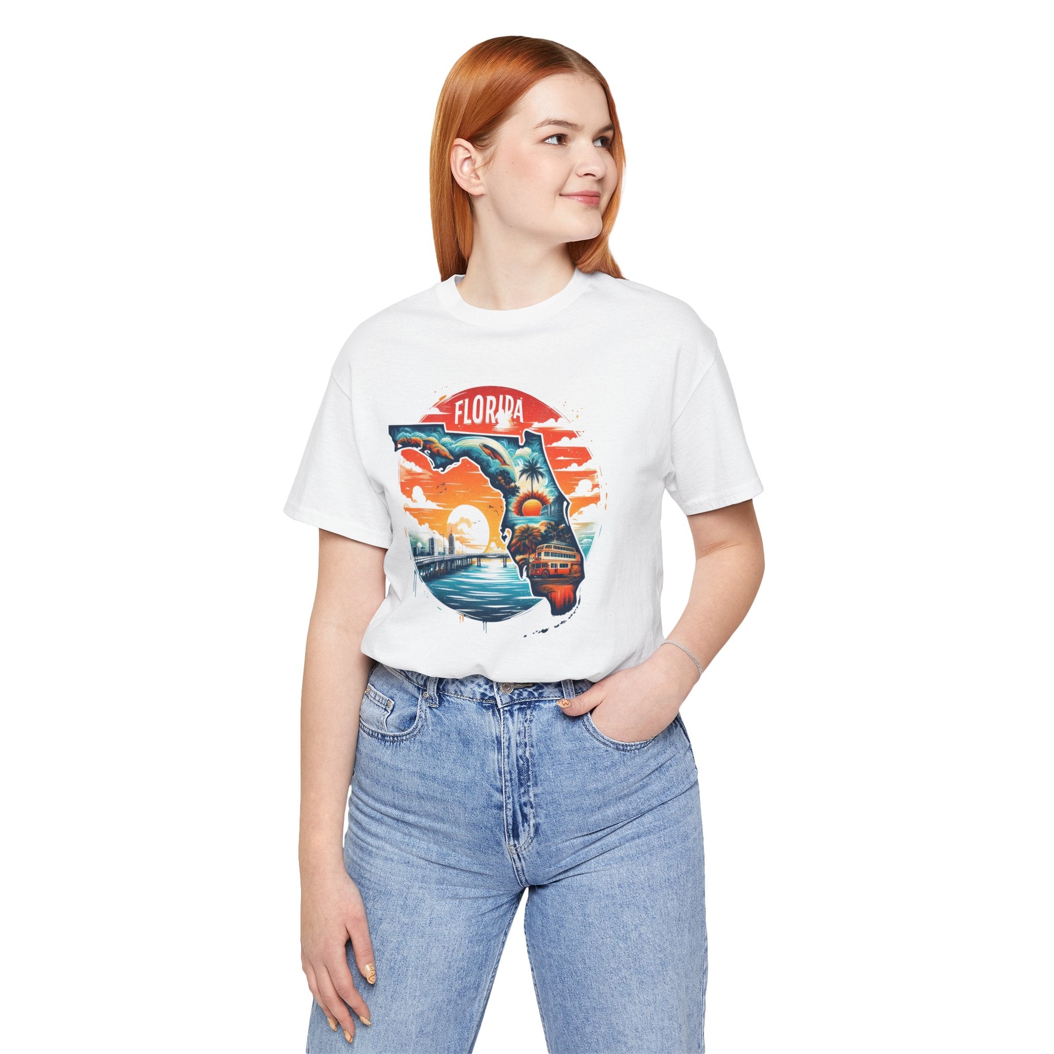 Florida State Pride T-Shirt | State Of Florida Graphic Tee - Deez Teez