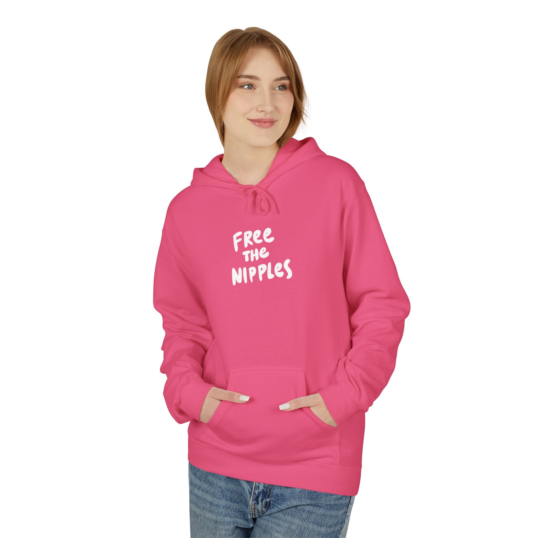 "Free The Nipples" Breast Cancer Awareness Hoodie - Deez Teez