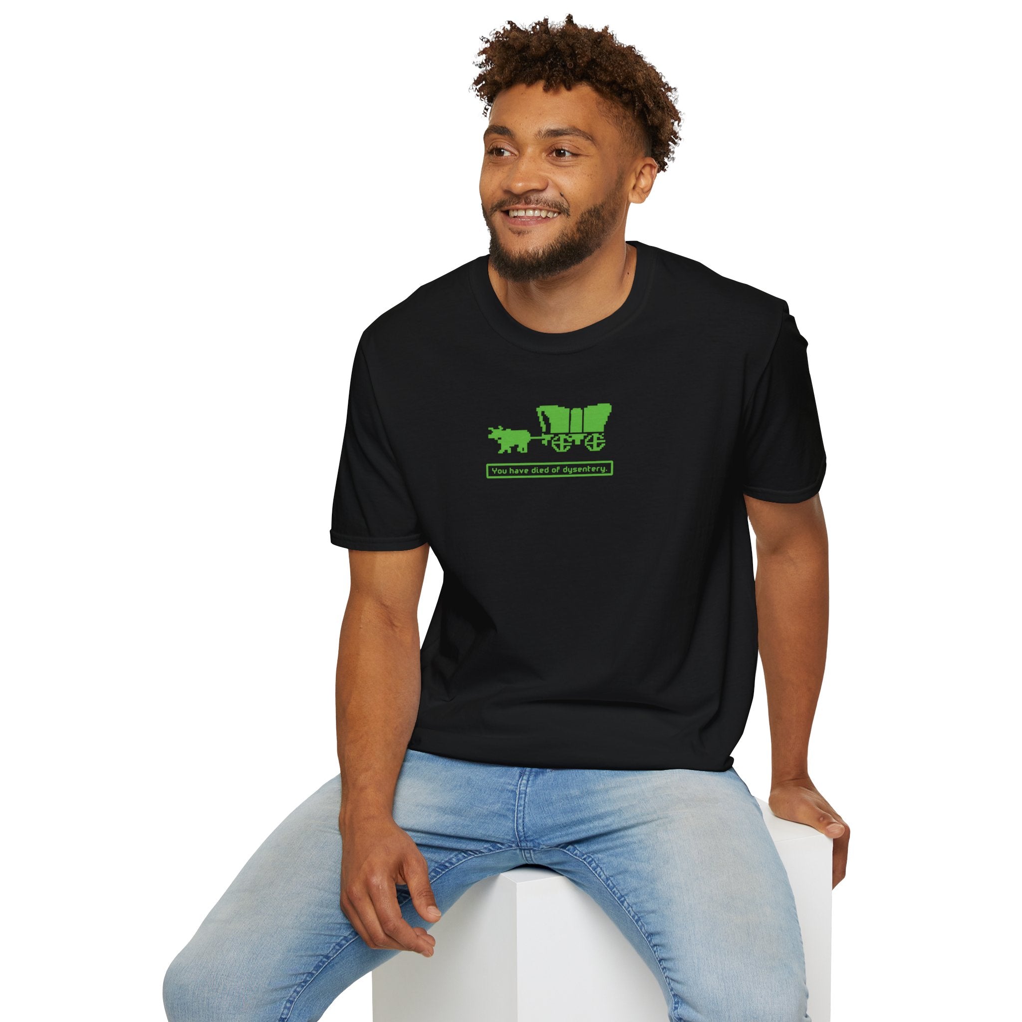 You Have Died of Dysentery T-shirt | Oregon Trail Video Game Classic Tee - Deez Teez