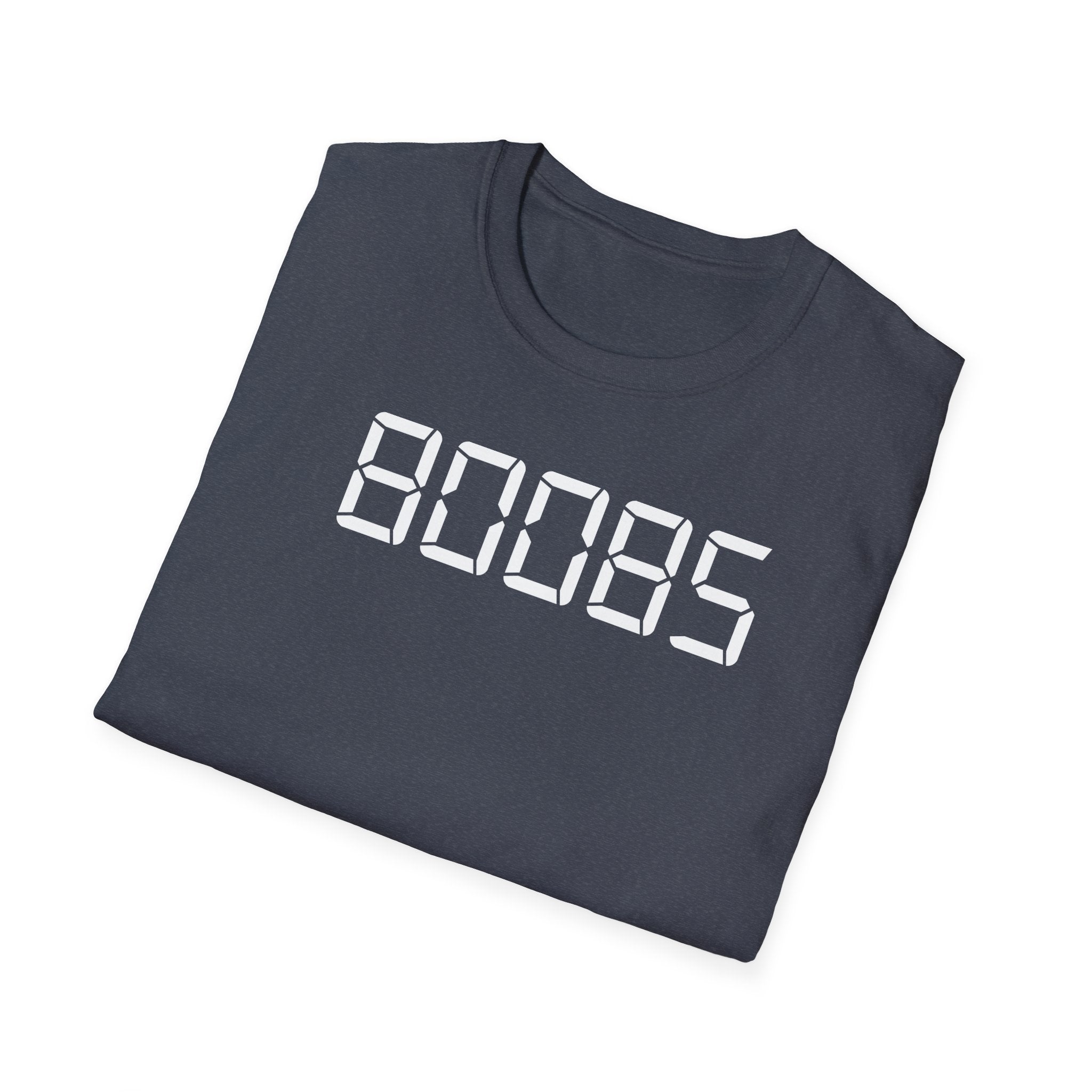 80085 'BOOBS' T-Shirt | Funny Calculator Display Text Tee - Deez Teez