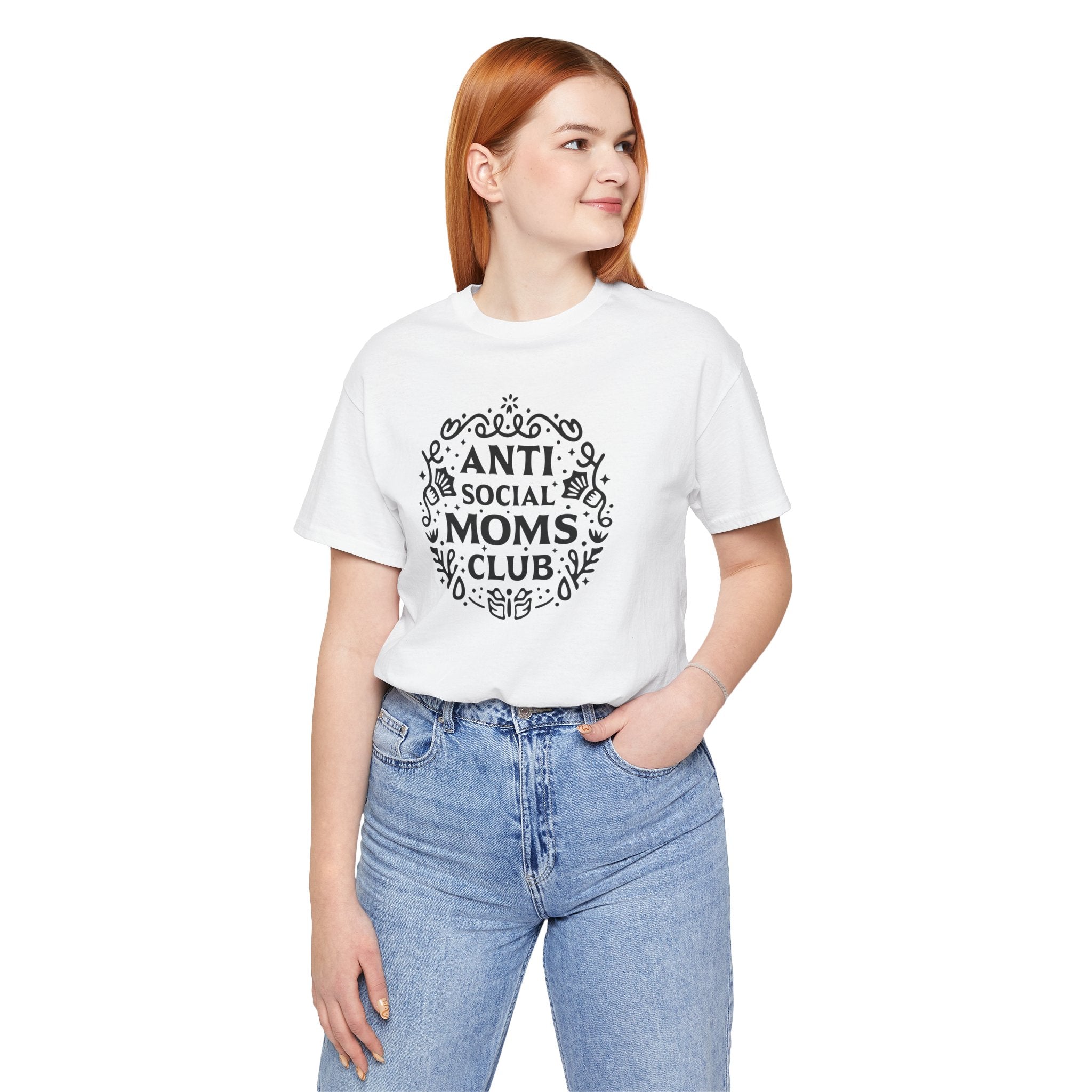 Anti-Social Moms Club T-Shirt | Funny Introvert Mom Tee - Deez Teez