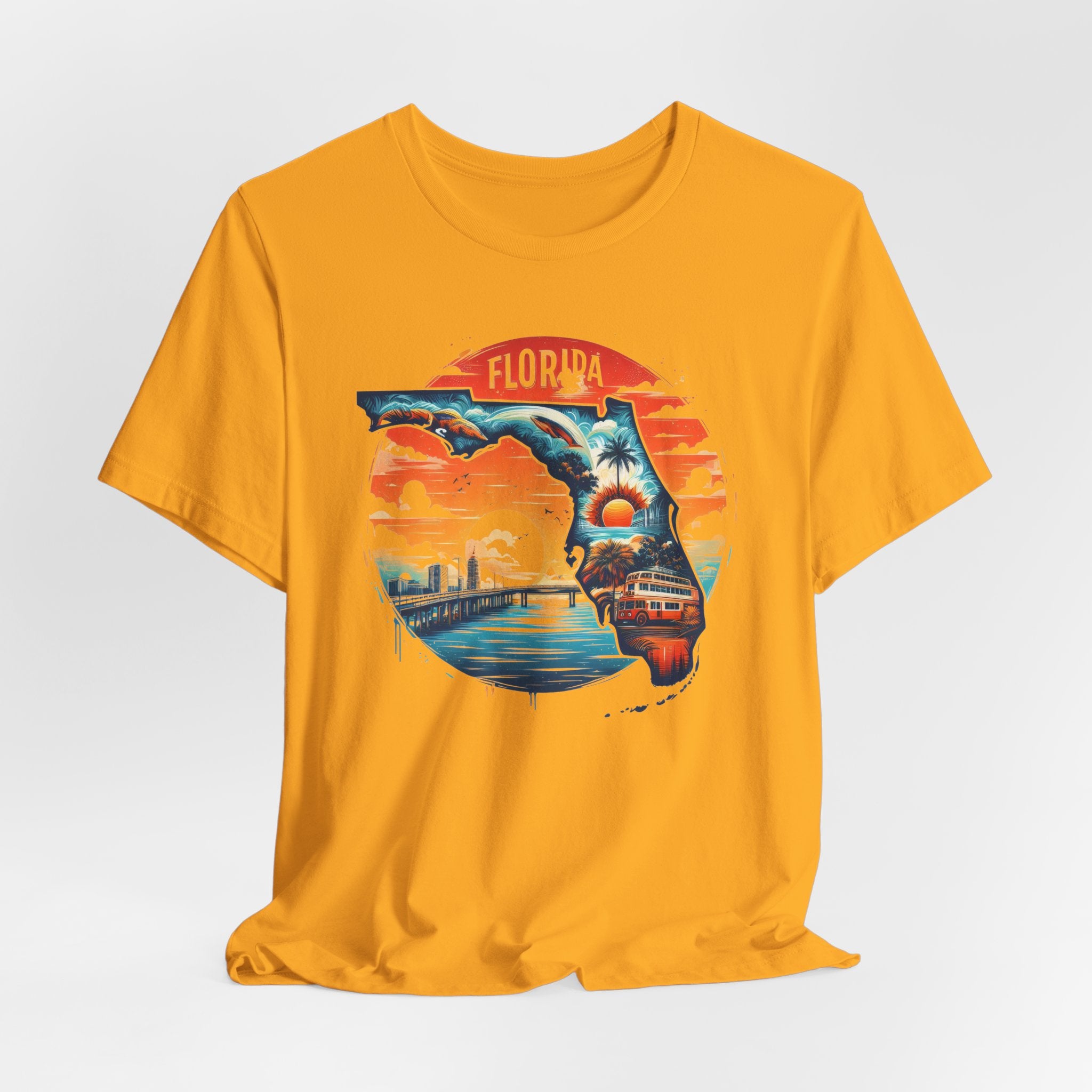 Florida State Pride T-Shirt | State Of Florida Graphic Tee - Deez Teez