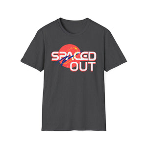 "Spaced Out" Parody Space Emblem T-Shirt | Astro Science Humor Tee - Deez Teez
