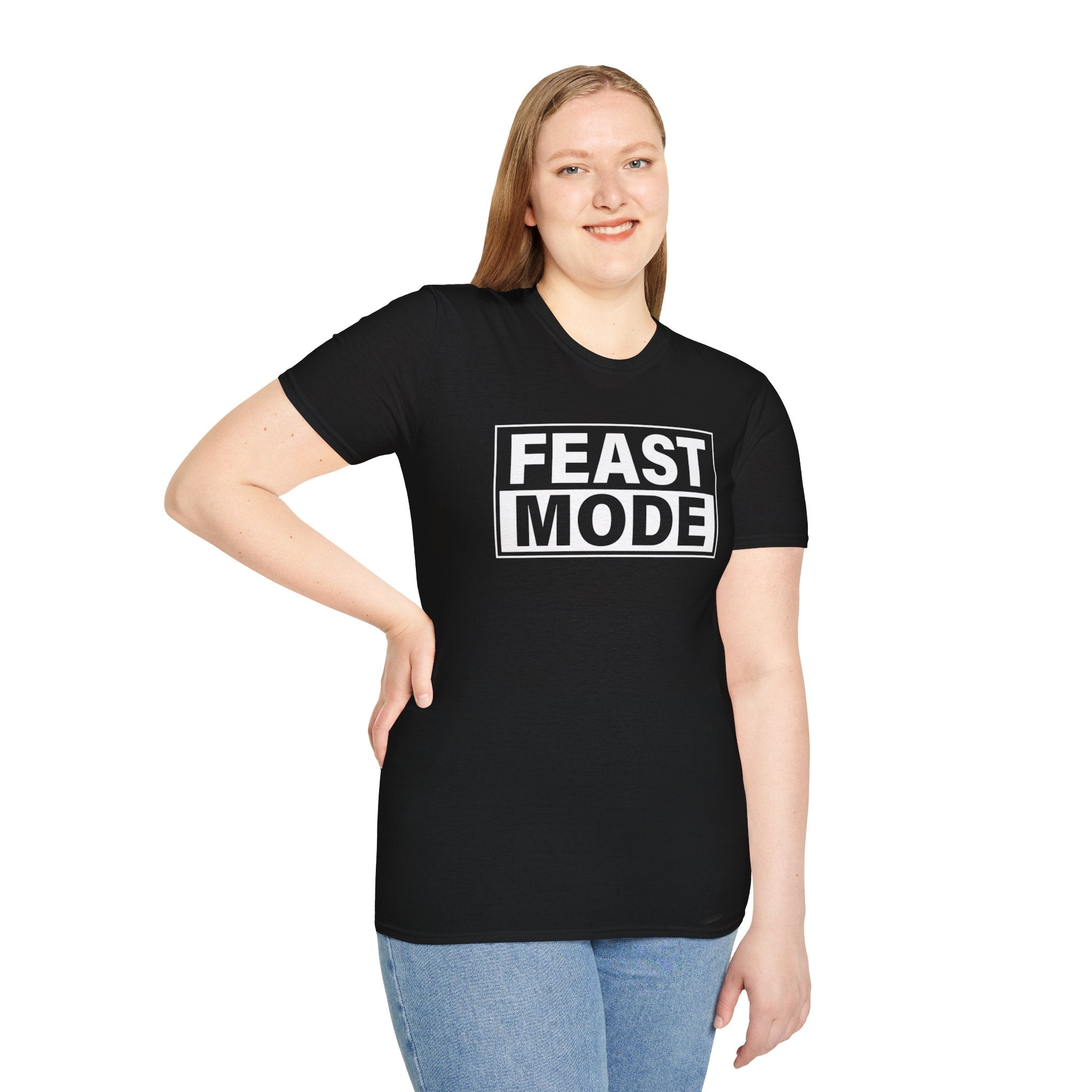 "Feast Mode" T-Shirt – Perfect for Buffet Kings, Holiday Feasts, and Family Dinners - Deez Teez