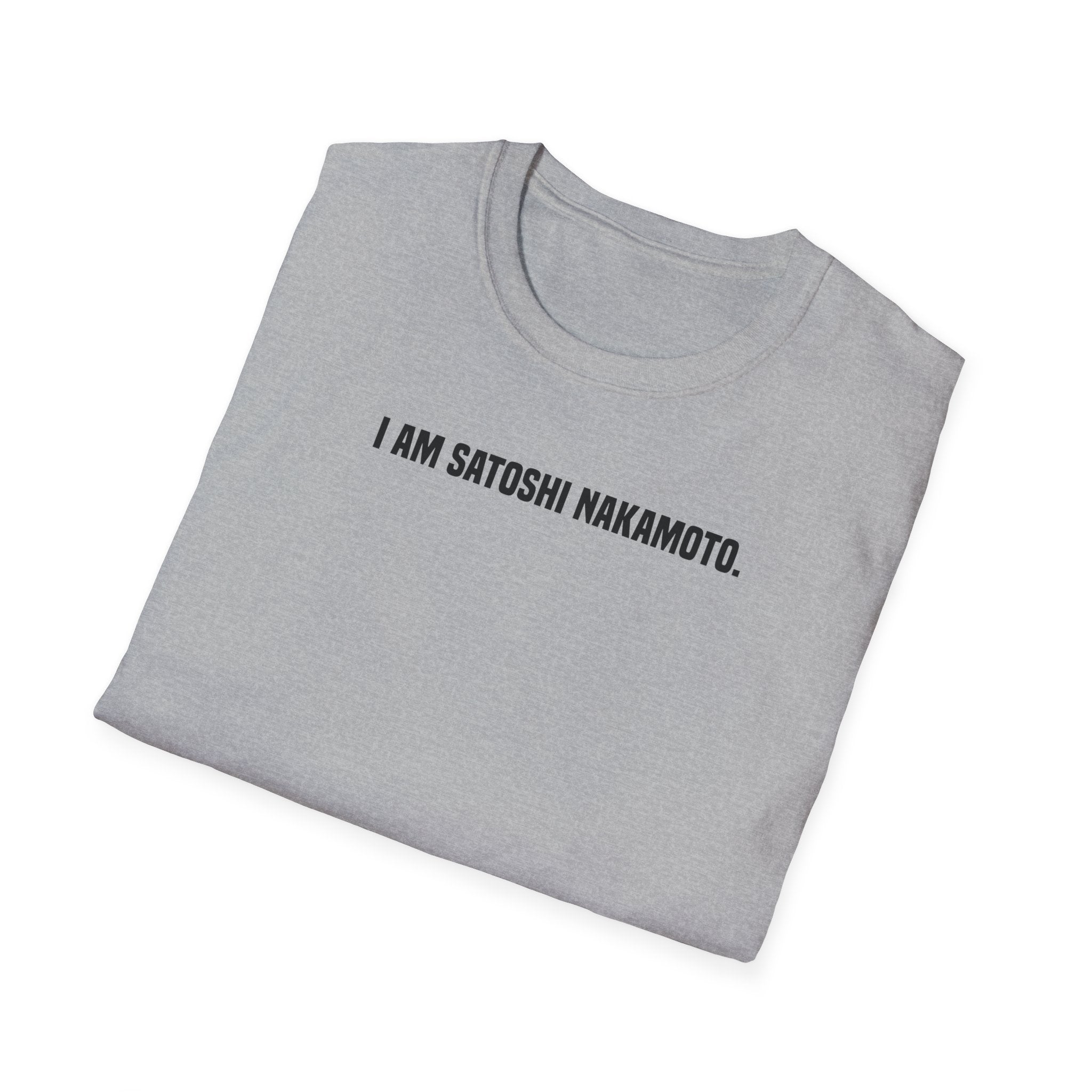 'I Am Satoshi Nakamoto' T-Shirt | Bitcoin Creator Supporter Tee - Deez Teez