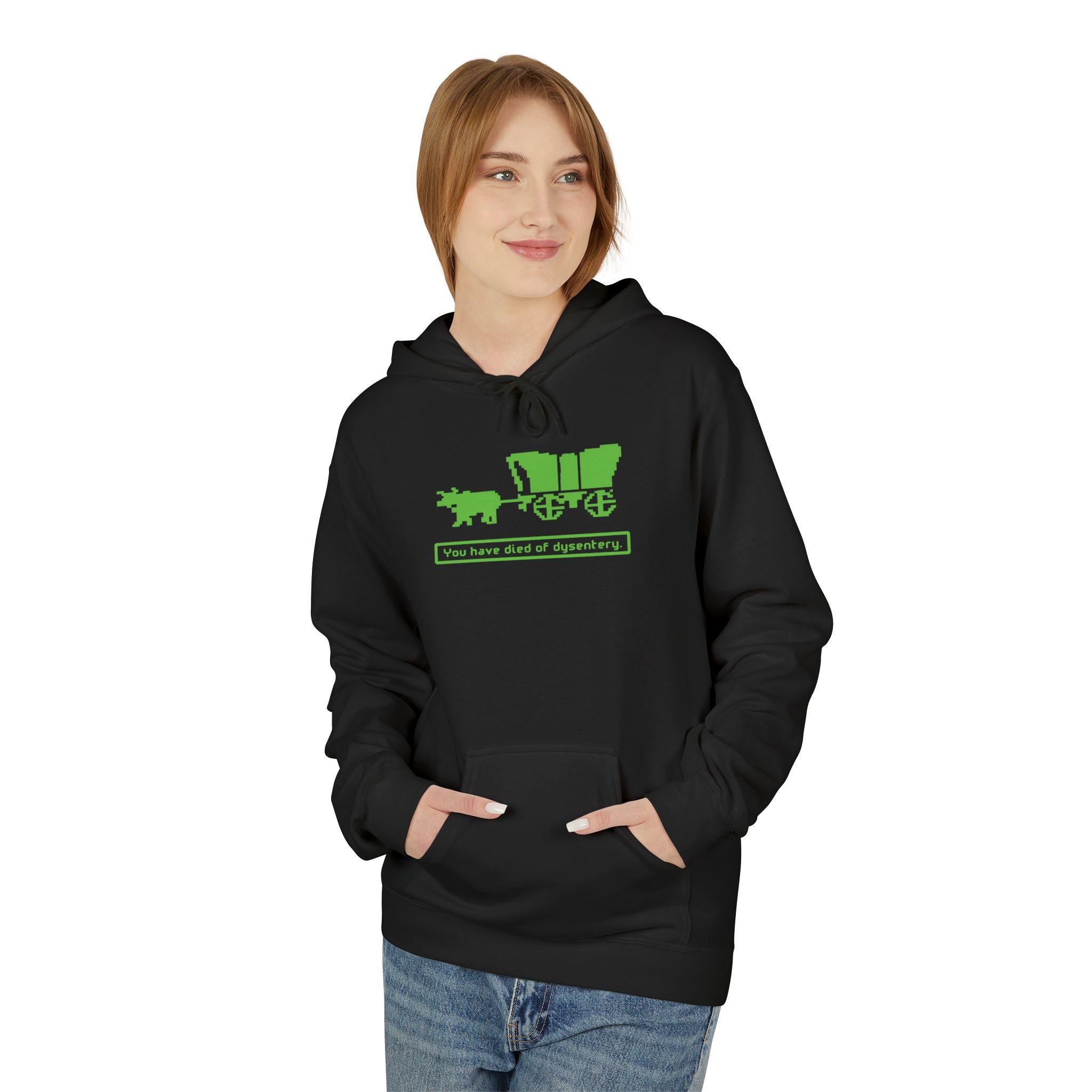 You Have Died of Dysentery Hoodie | Oregon Trail Video Game Classic Sweatshirt - Deez Teez