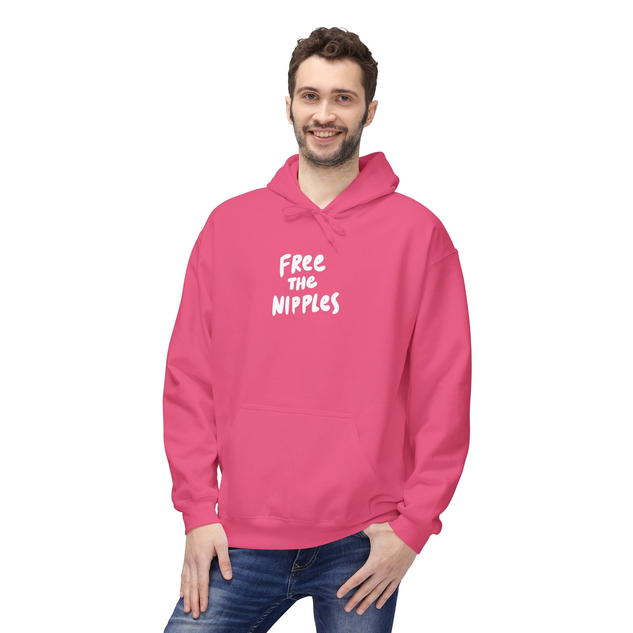 "Free The Nipples" Breast Cancer Awareness Hoodie - Deez Teez