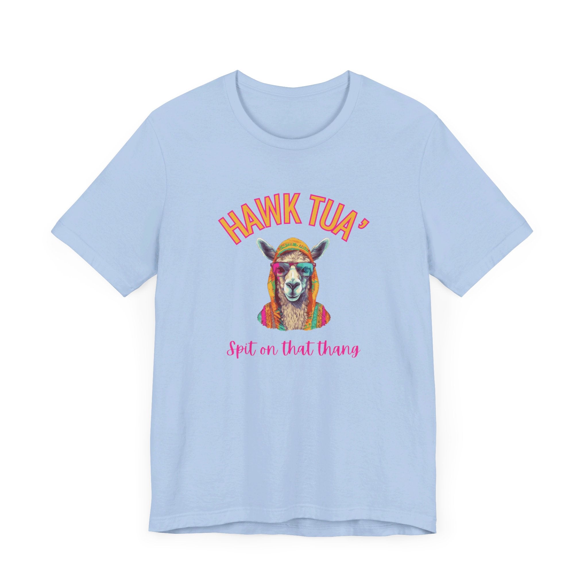 Hawk Tua Funny Parody T-Shirt | Llama Spit Edition - Deez Teez