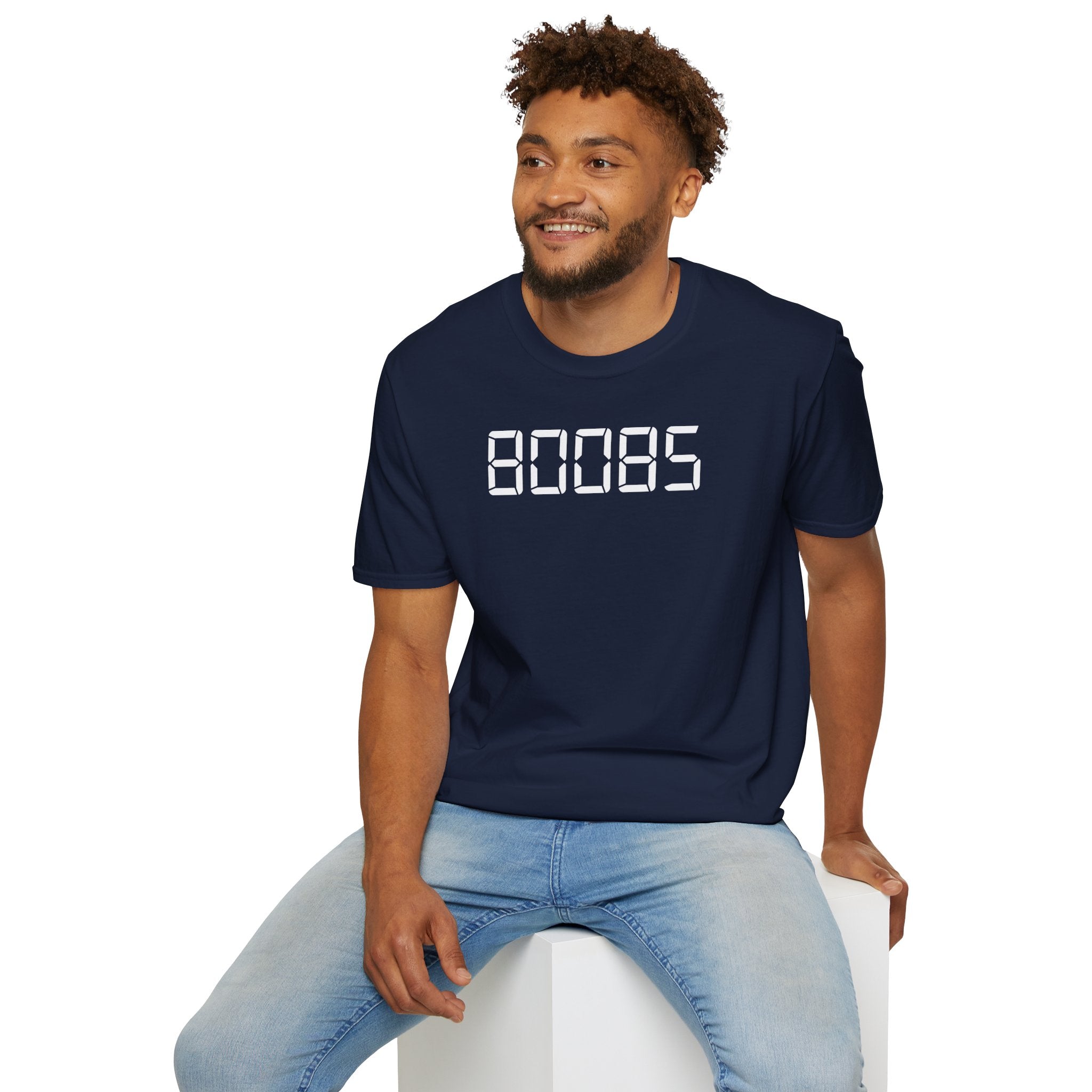 80085 'BOOBS' T-Shirt | Funny Calculator Display Text Tee - Deez Teez