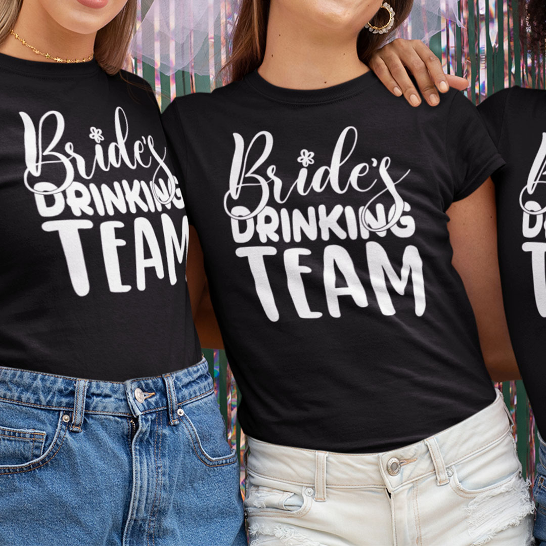 Bride's Drinking Team t-shirt