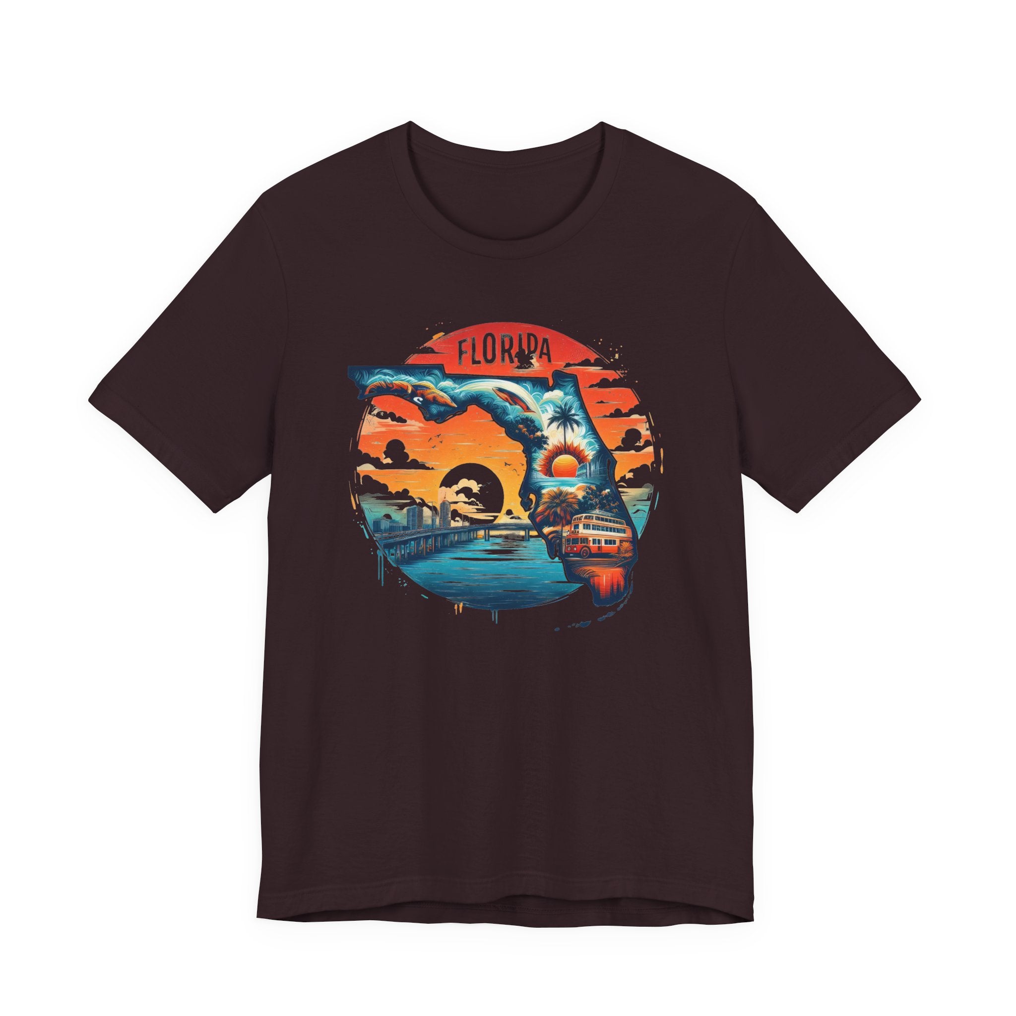 Florida State Pride T-Shirt | State Of Florida Graphic Tee - Deez Teez