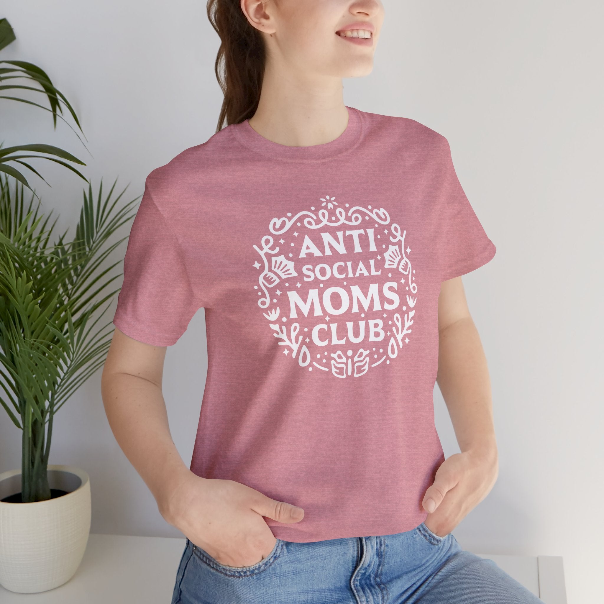 Anti-Social Moms Club T-Shirt | Funny Introvert Mom Tee