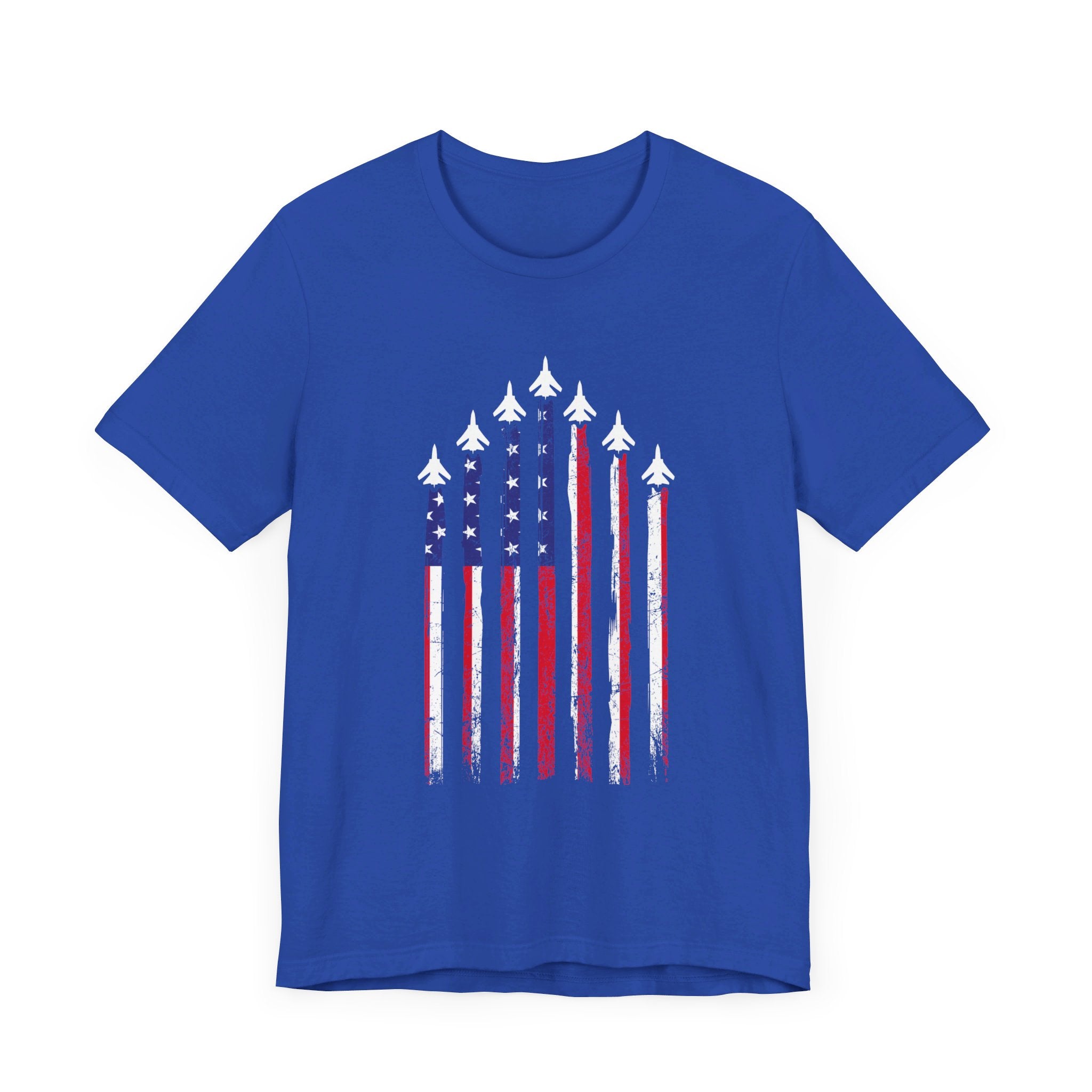 Jets Flying the American Flag T-Shirt | US Airman Patriotic Tee - Deez Teez