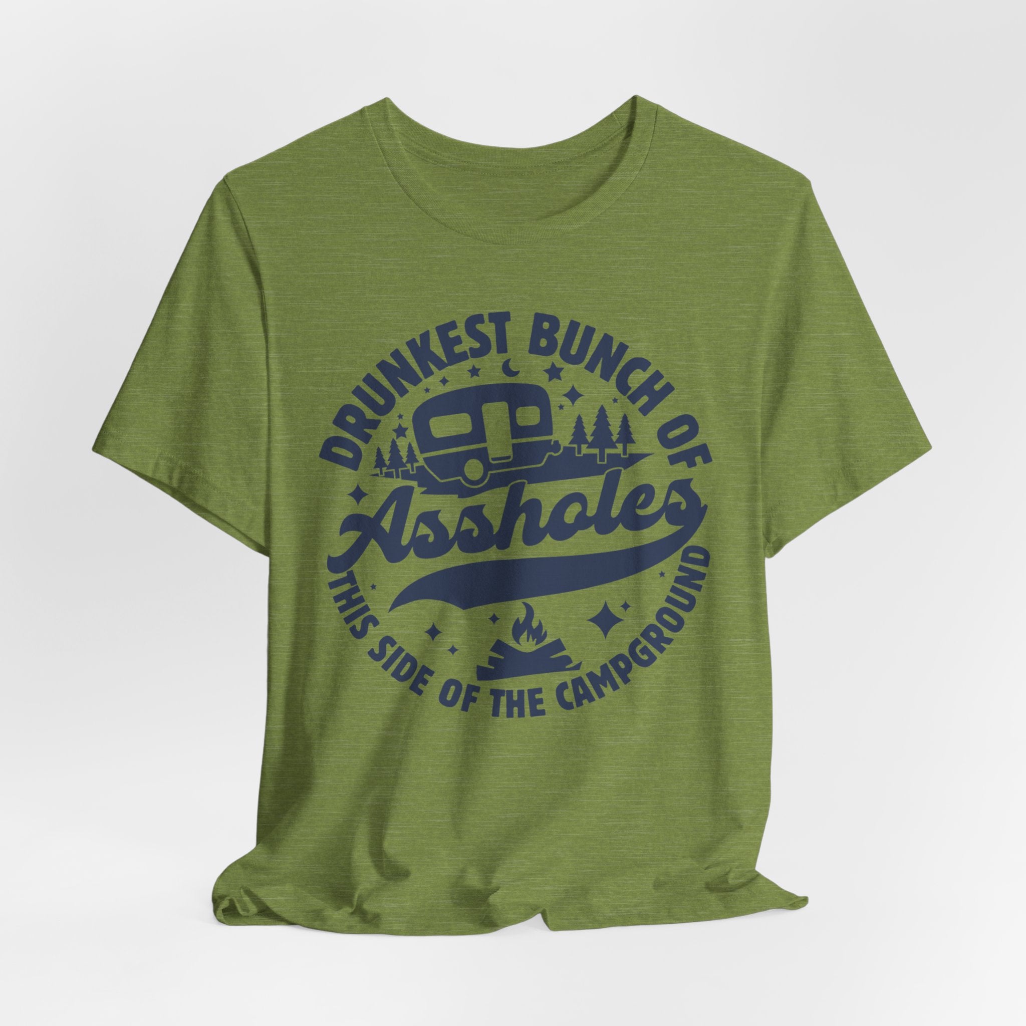 Drunkest Bunch in the Campground T-Shirt | Camper Humor Tee - Deez Teez