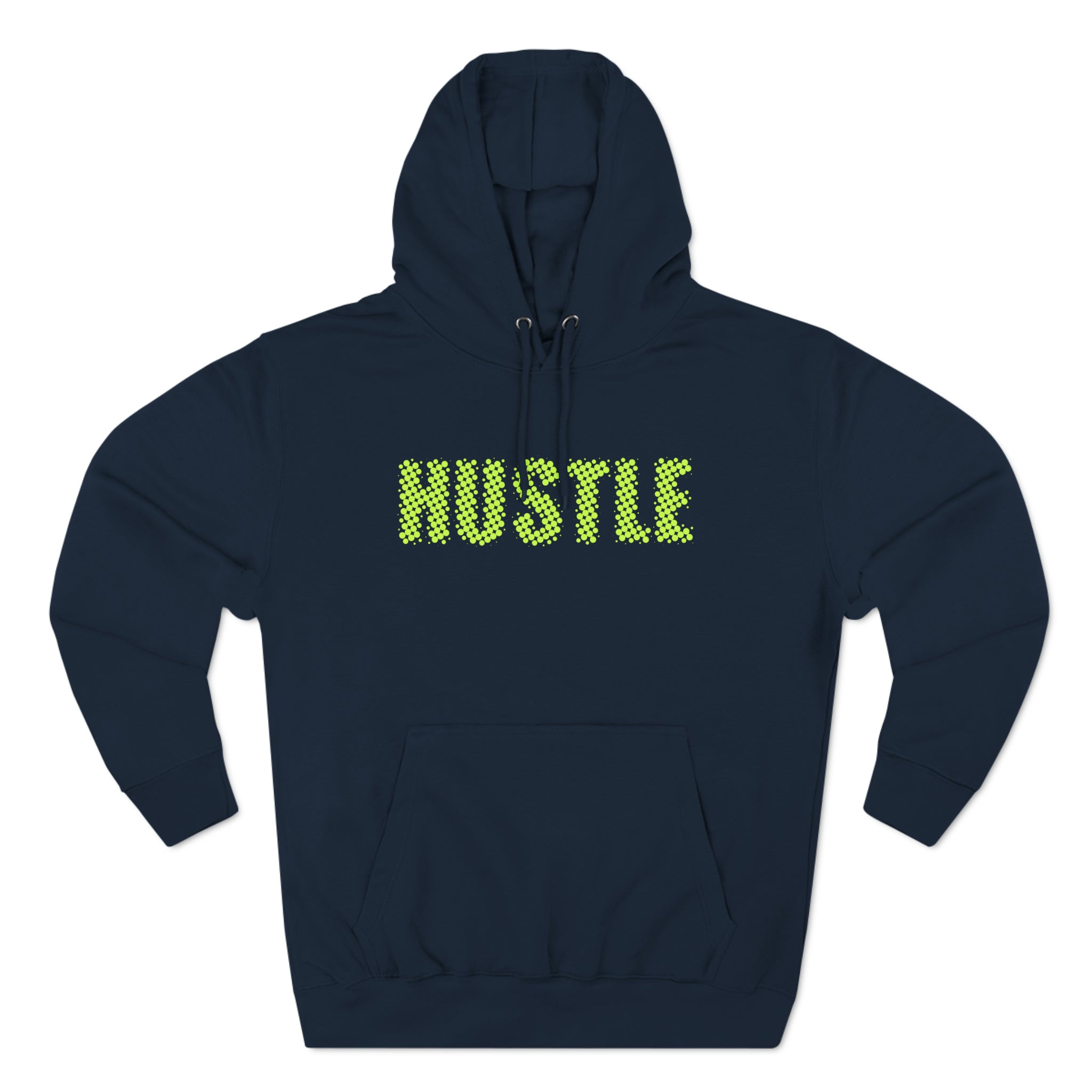 'Hustle' Bold Statement Typographic Design | Unisex Premium Pullover Hoodie - Deez Teez