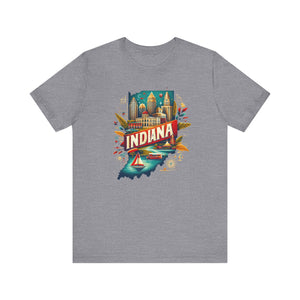 Indiana State Pride T-Shirt | State of Indiana Graphic Tee - Deez Teez