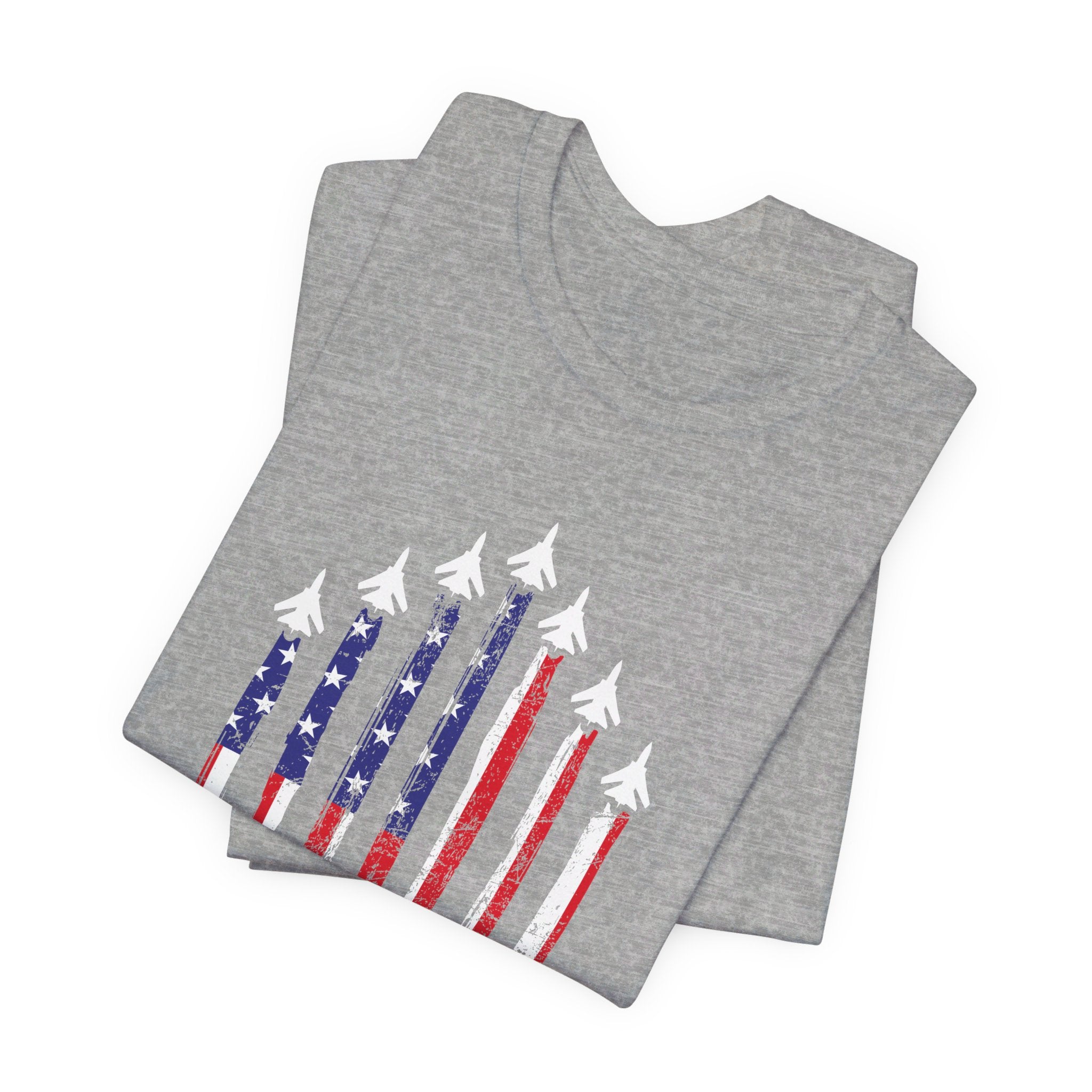 Military Honor T-Shirt | Jet Formation USA Tee | Gift for Airmen - Deez Teez