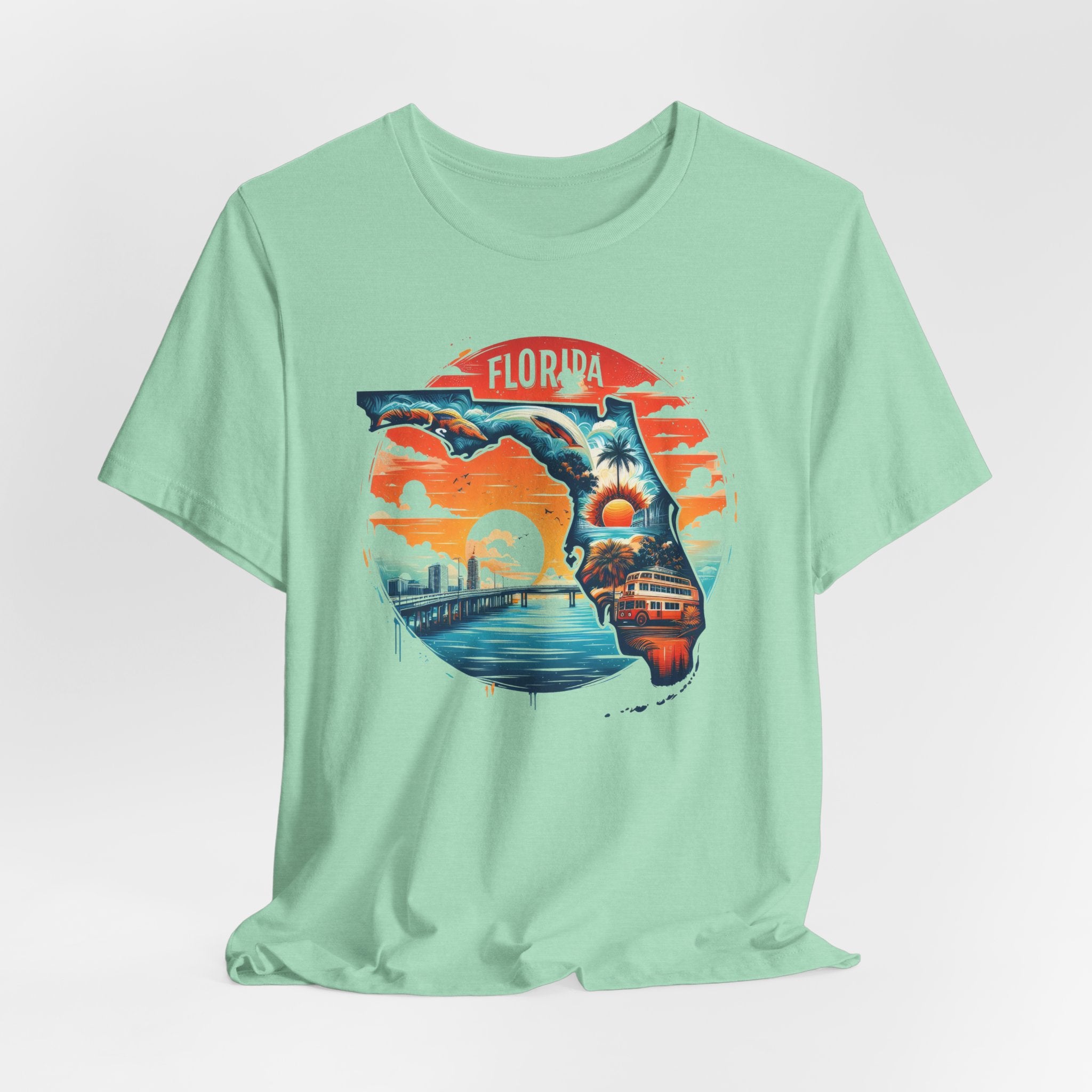 Florida State Pride T-Shirt | State Of Florida Graphic Tee - Deez Teez