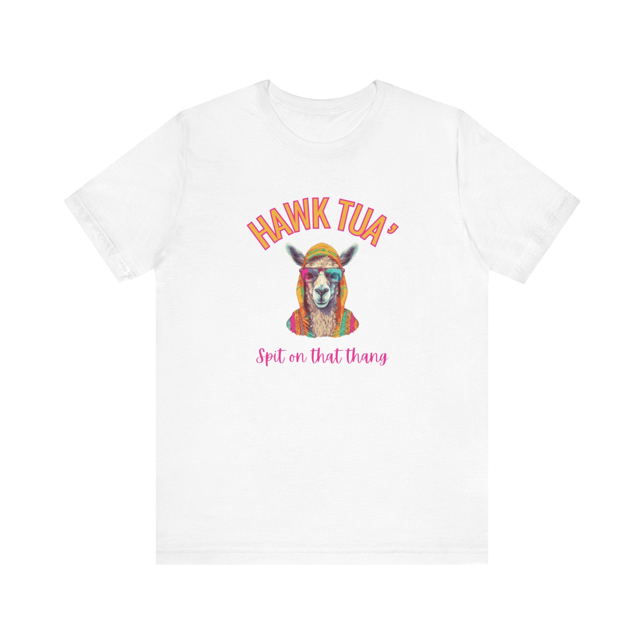 Hawk Tua Funny Parody T-Shirt | Llama Spit Edition - Deez Teez