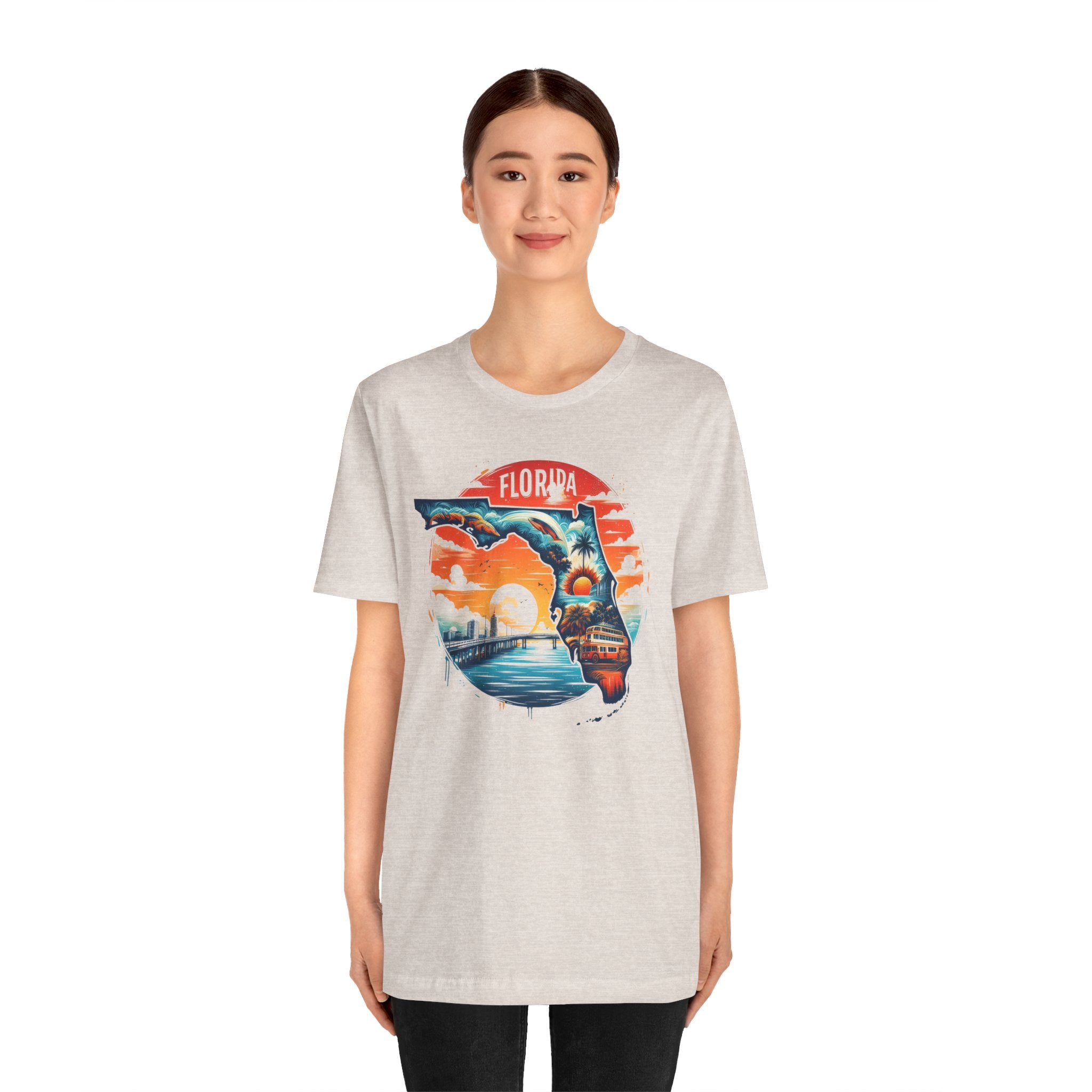 Florida State Pride T-Shirt | State Of Florida Graphic Tee - Deez Teez