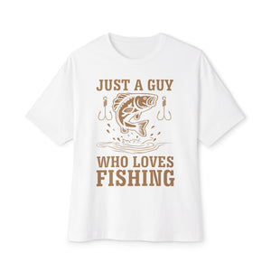 Just a Guy Who Loves Fishin' Graphic T-Shirt | Angler Apparel - Deez Teez