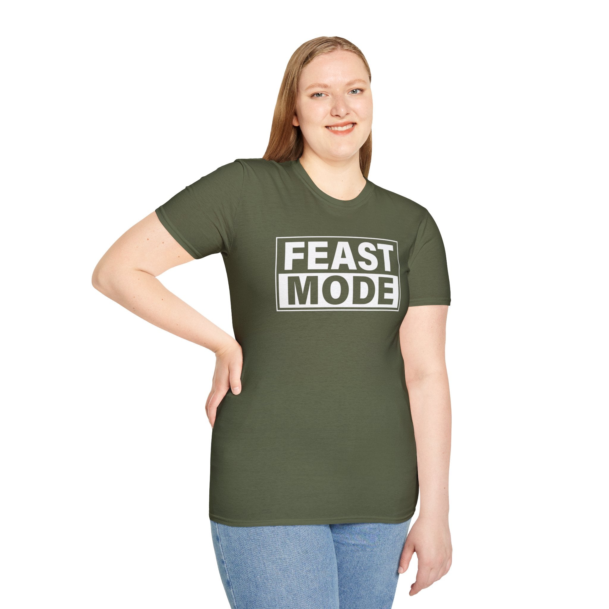 "Feast Mode" T-Shirt – Perfect for Buffet Kings, Holiday Feasts, and Family Dinners