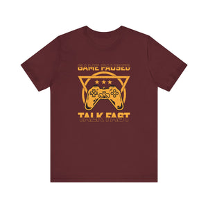 Gamer's T-Shirt | "Game Paused Talk Fast" Tee | Fun and Stylish Gamer's Shirt - Deez Teez