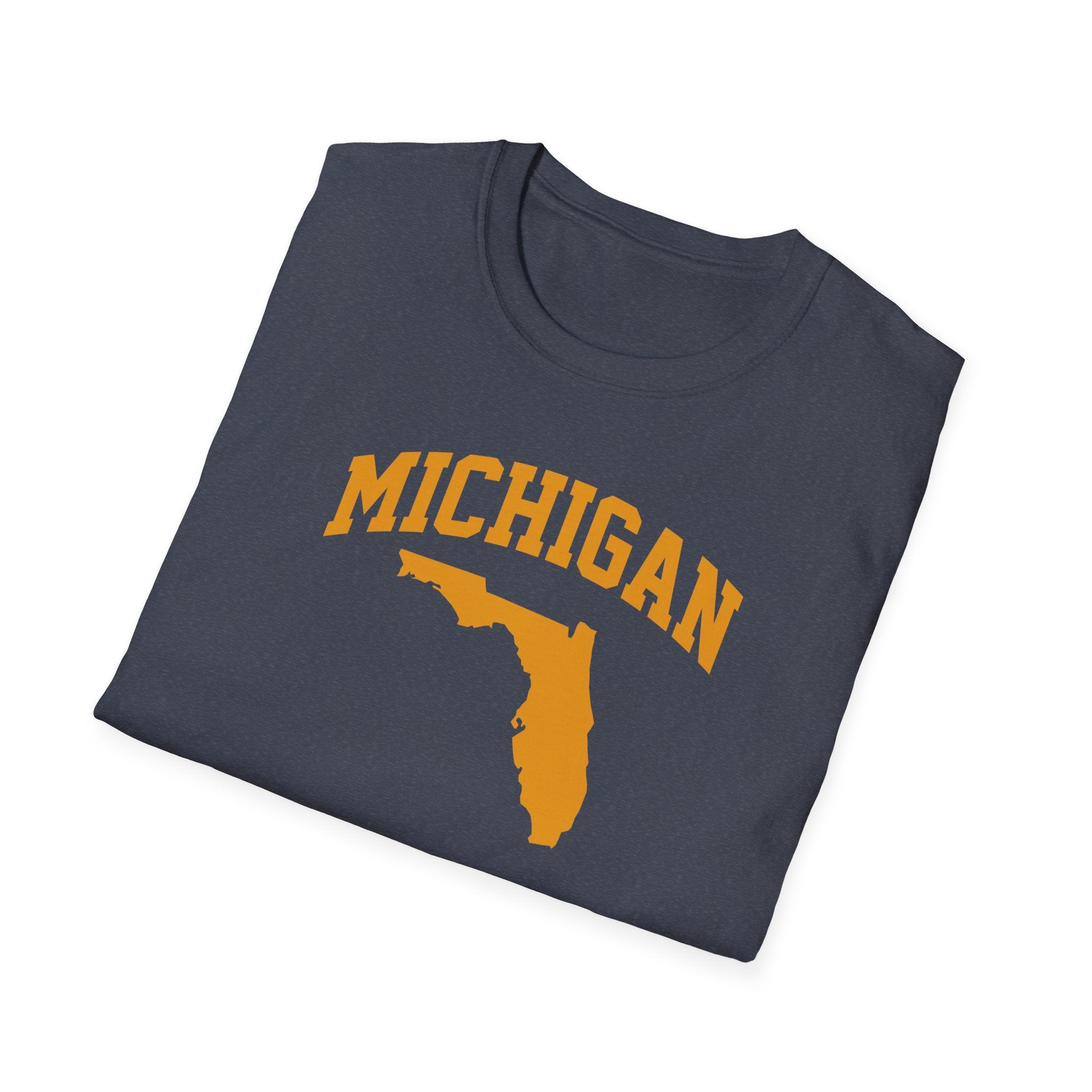 Michigan/Florida Snowbird Satire T-Shirt | Winter Migration Tee