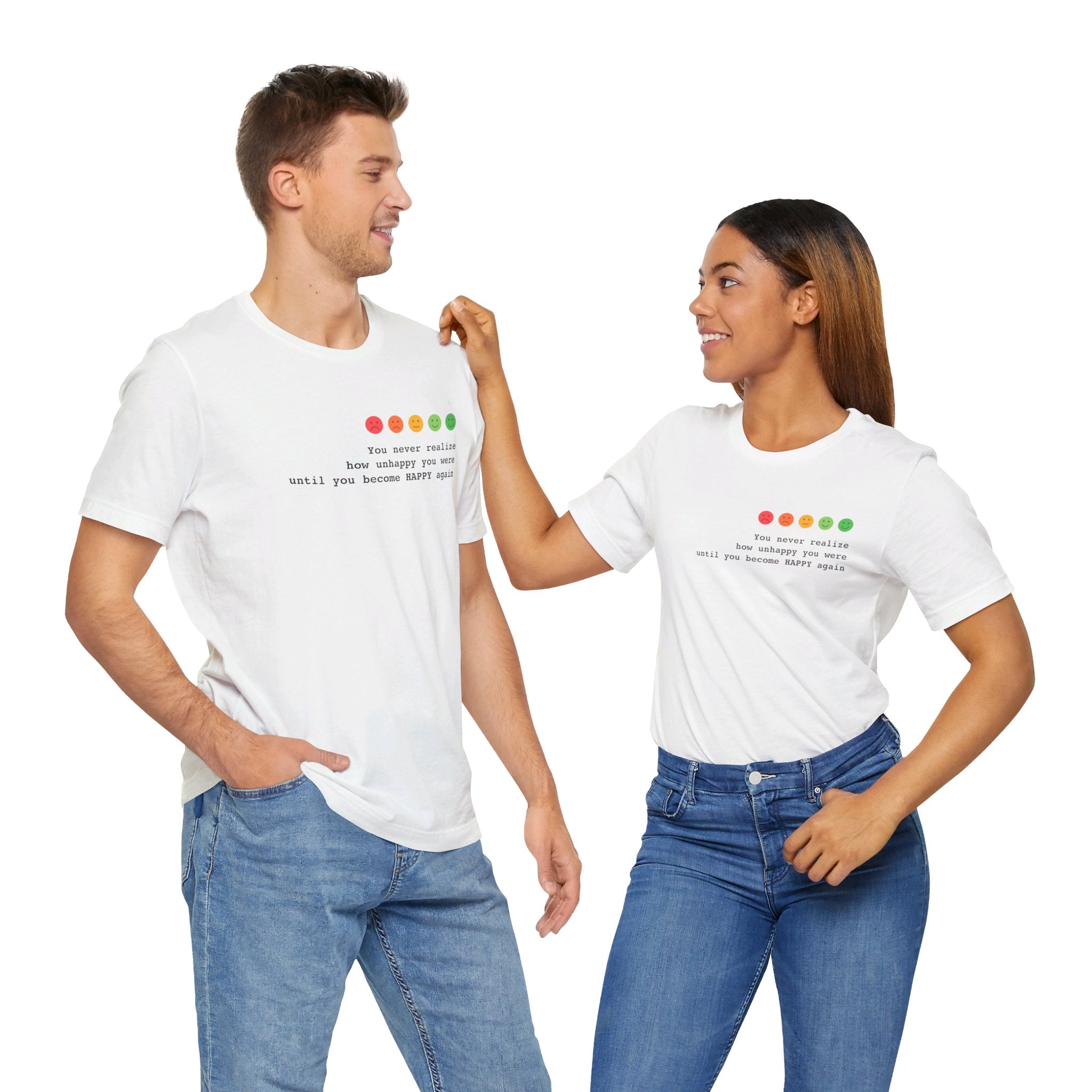 Happiness Quote T-Shirt | Happiness Realization - Deez Teez