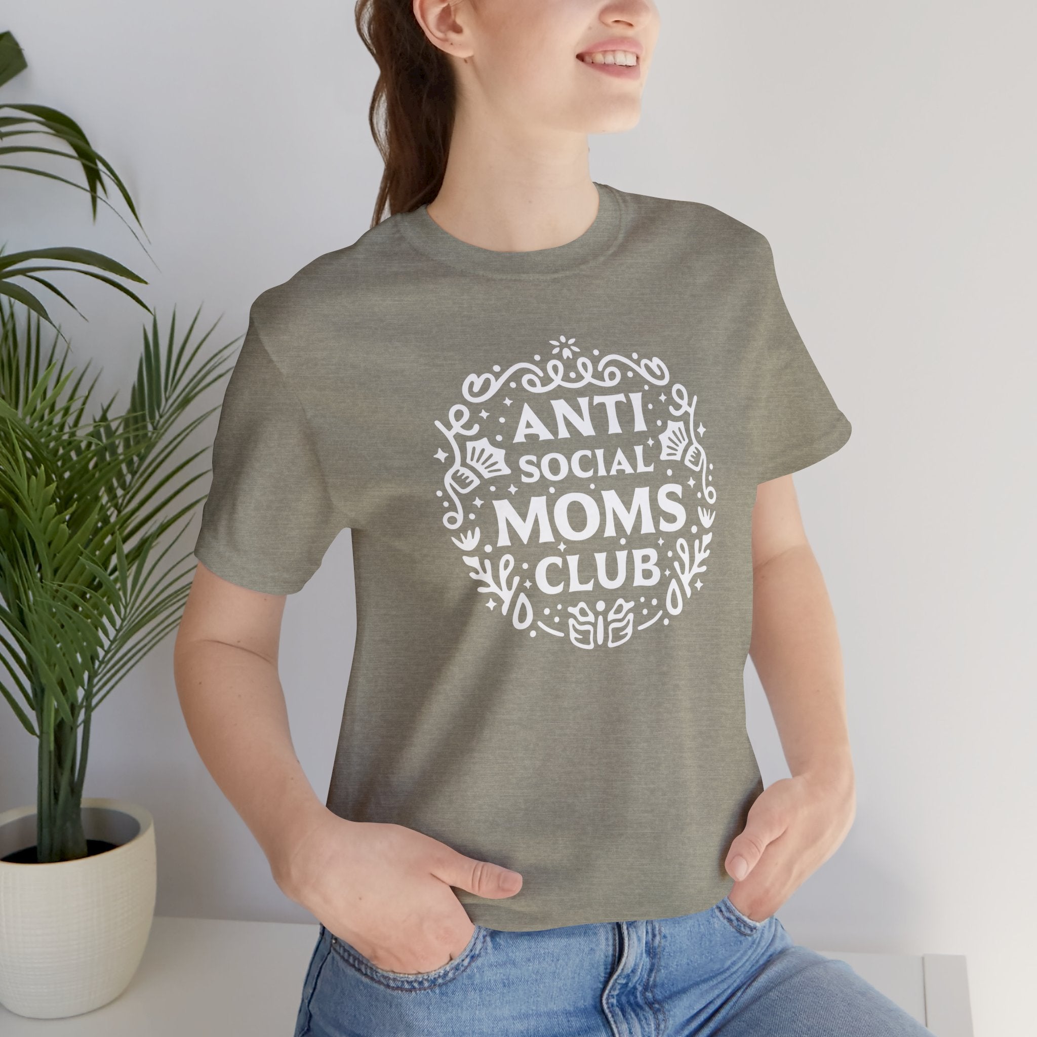 Anti-Social Moms Club T-Shirt | Funny Introvert Mom Tee