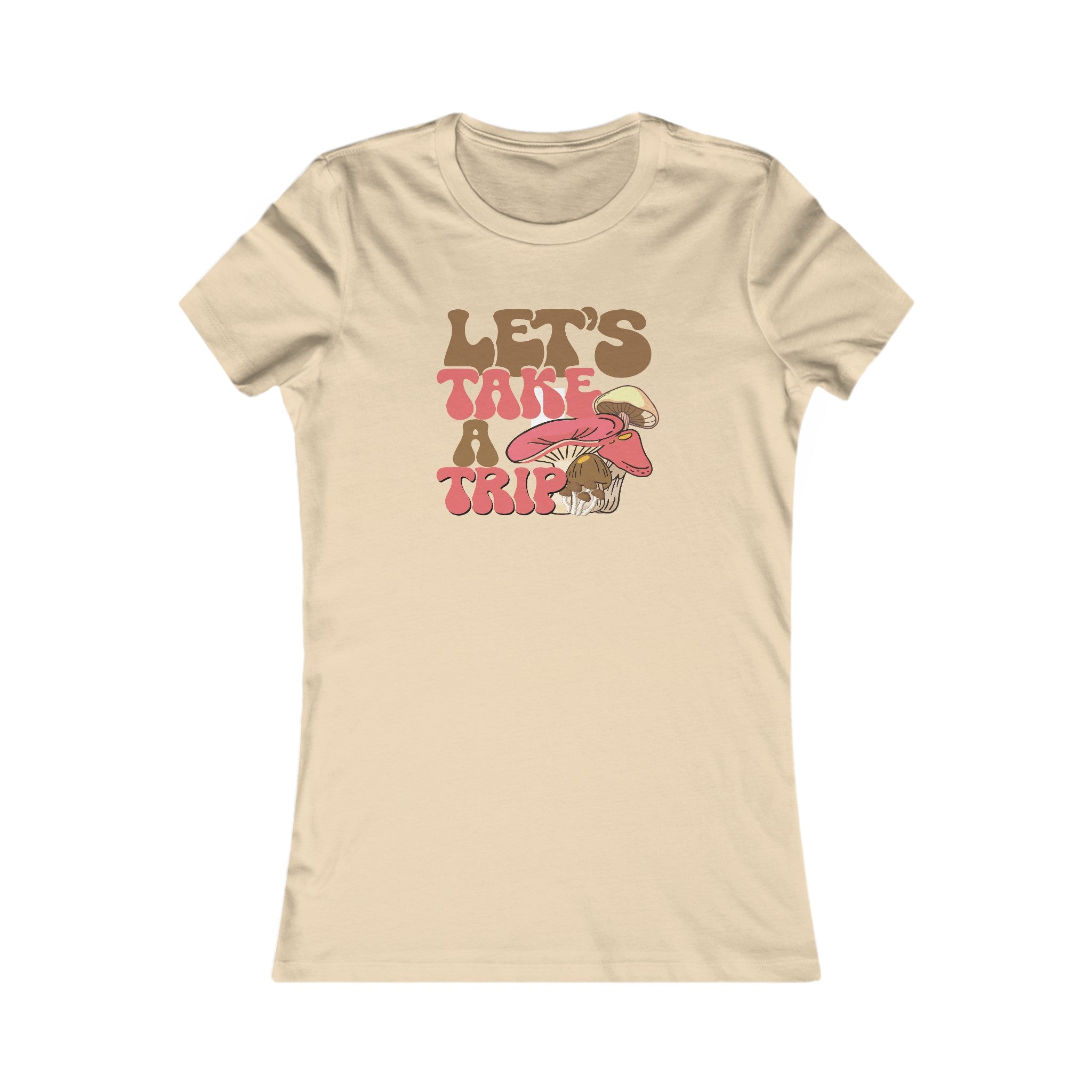 'Let's Take a Trip' T-Shirt | Mushroom Graphic Women's Tee - Deez Teez