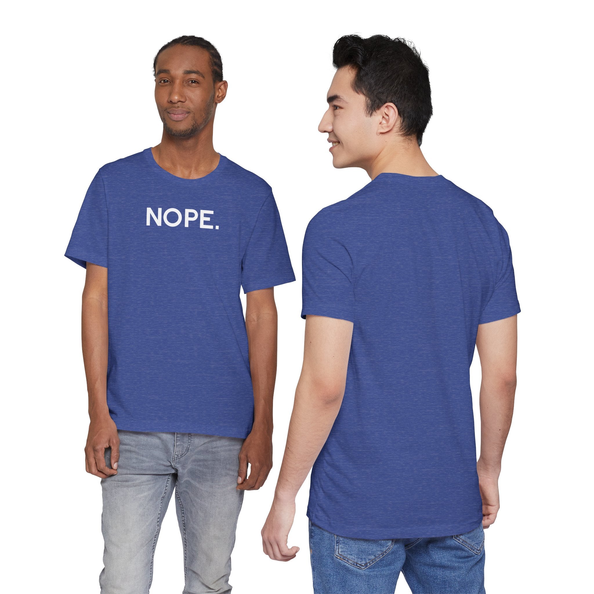 'Nope' Bold Statement Unisex Crewneck T-Shirt - Deez Teez