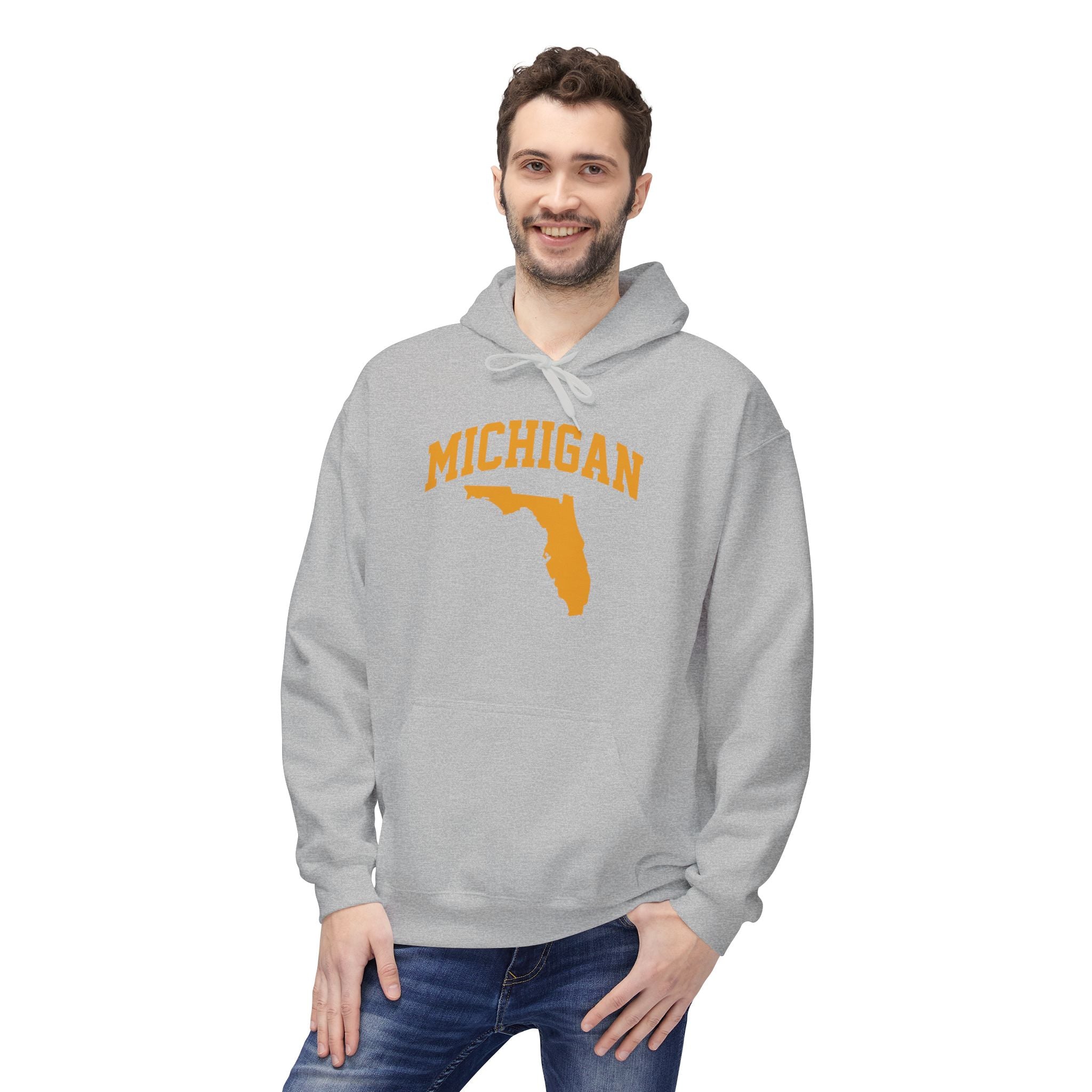 Michigan/Florida Snowbird Satire Hoodie | Winter Migration Sweatshirt