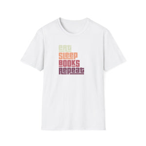 'Eat. Sleep. Books. Repeat.' Reader Life T-Shirt | Book Lover Tee