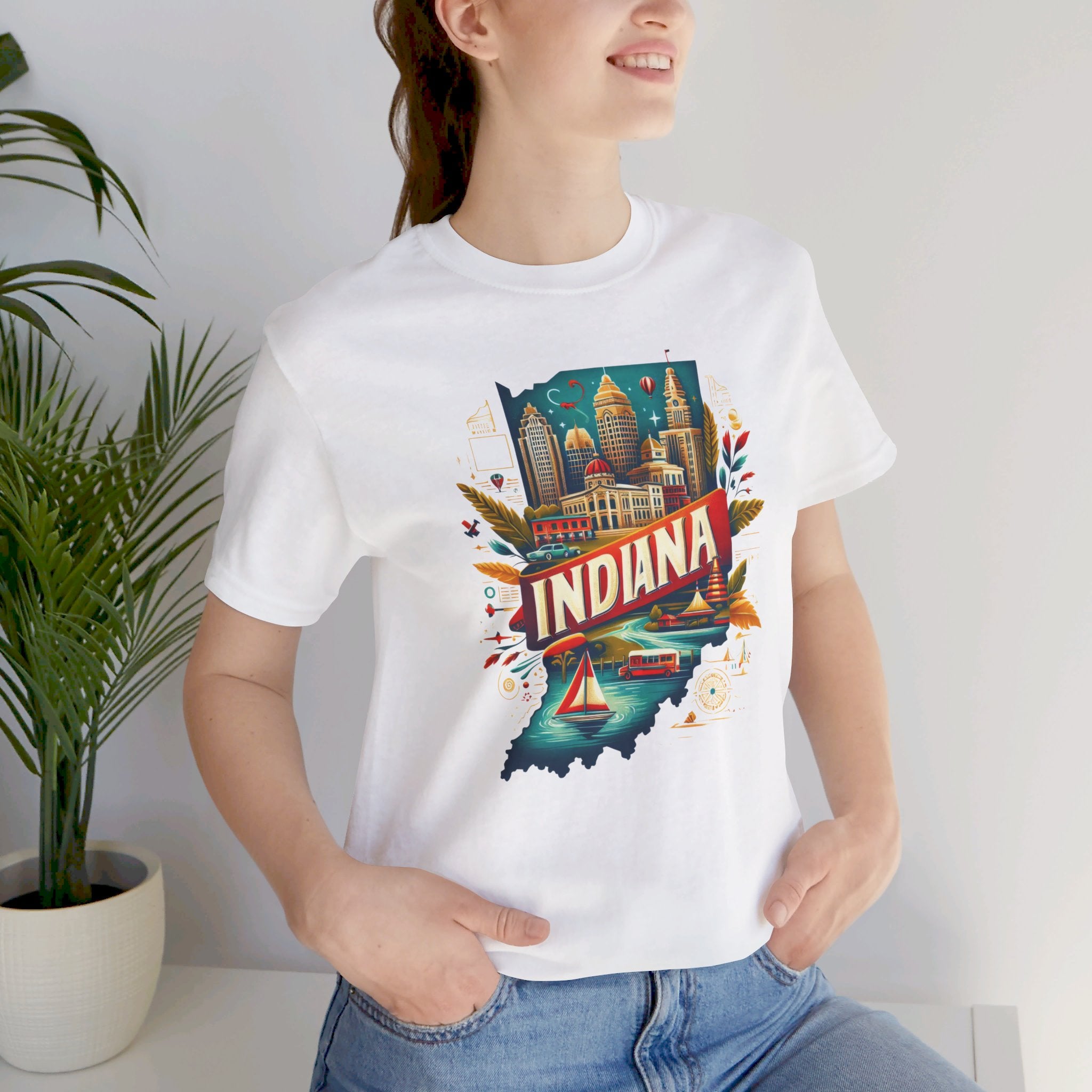 Indiana State Pride T-Shirt | State of Indiana Graphic Tee - Deez Teez