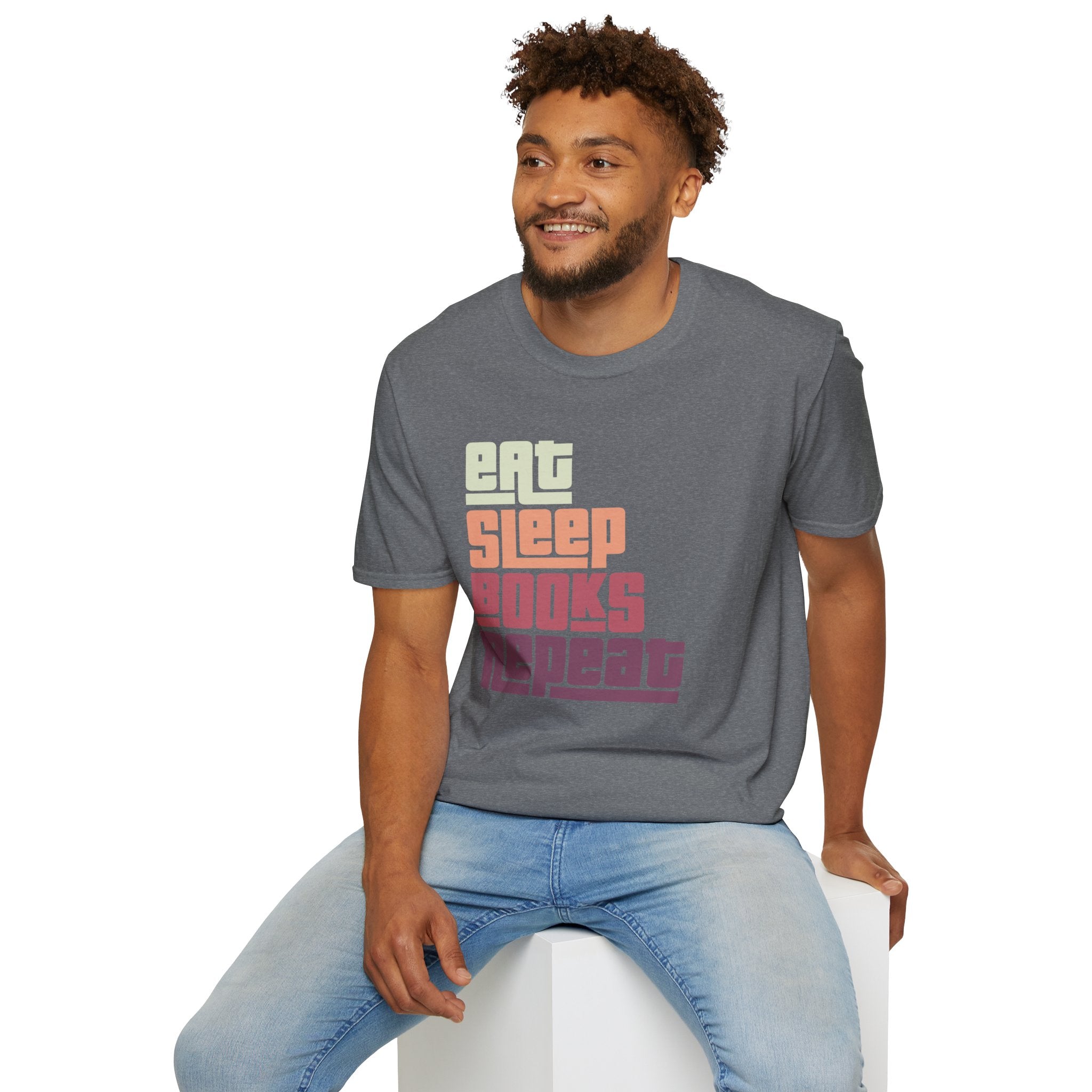 'Eat. Sleep. Books. Repeat.' Reader Life T-Shirt | Book Lover Tee