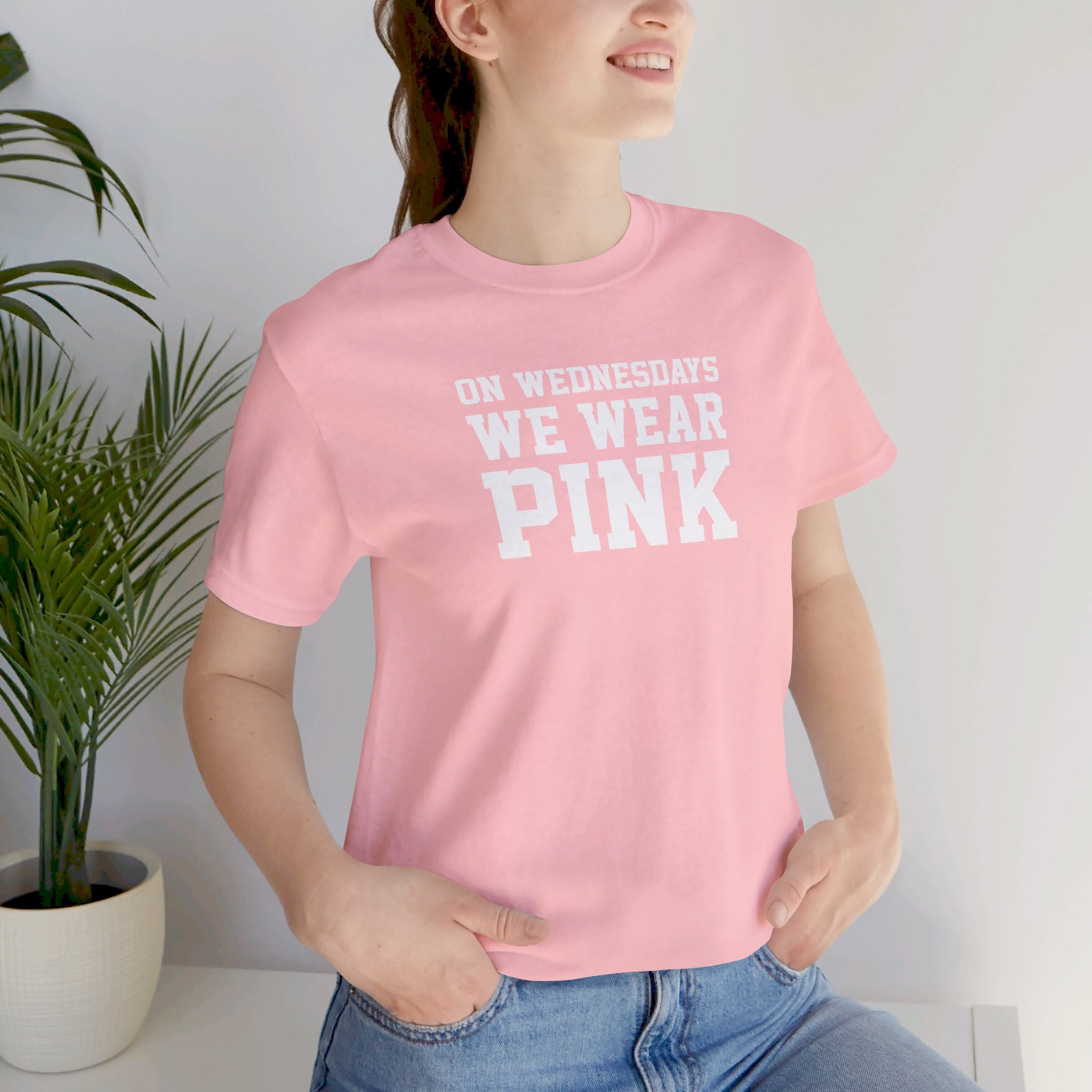 On Wednesdays We Wear Pink' T-Shirt | Classic Movie Tee - Deez Teez