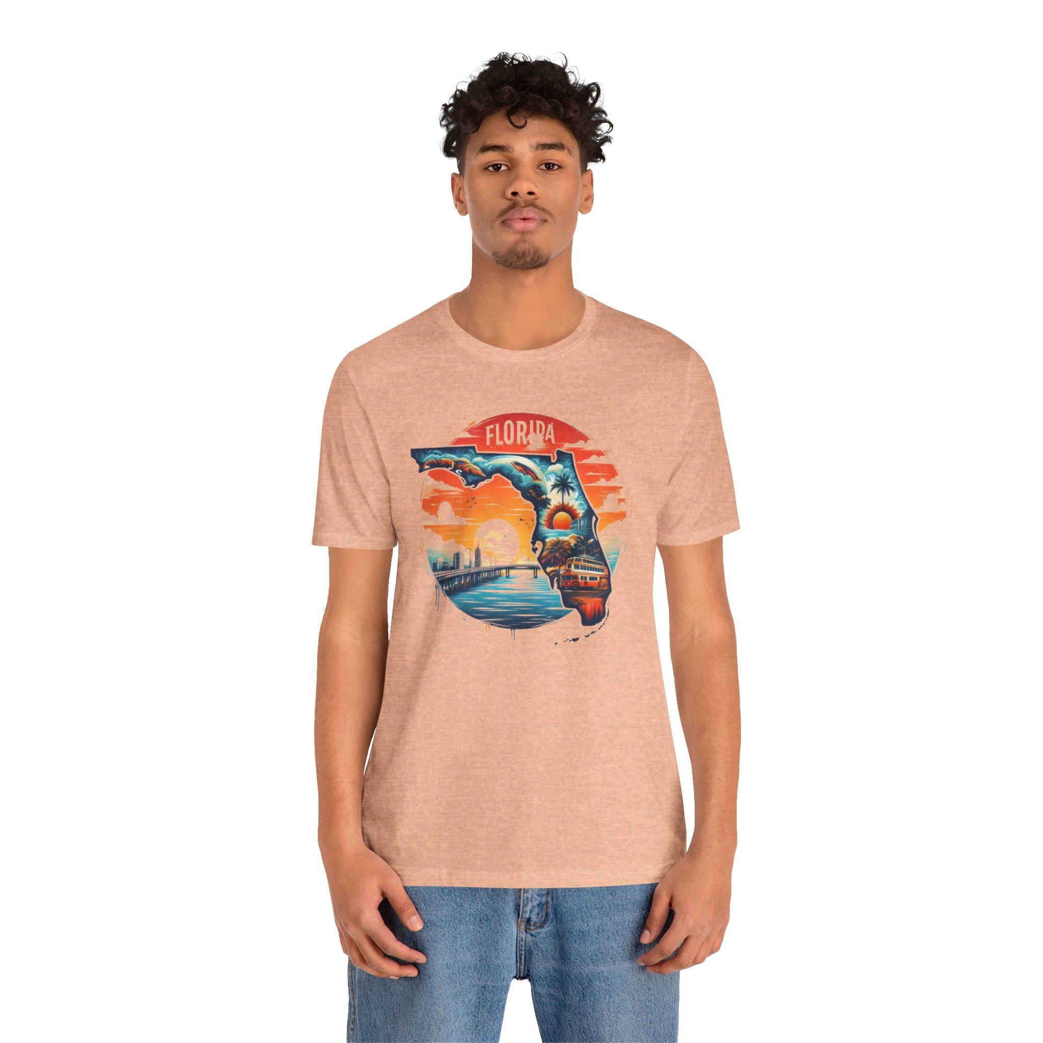 Florida State Pride T-Shirt | State Of Florida Graphic Tee - Deez Teez