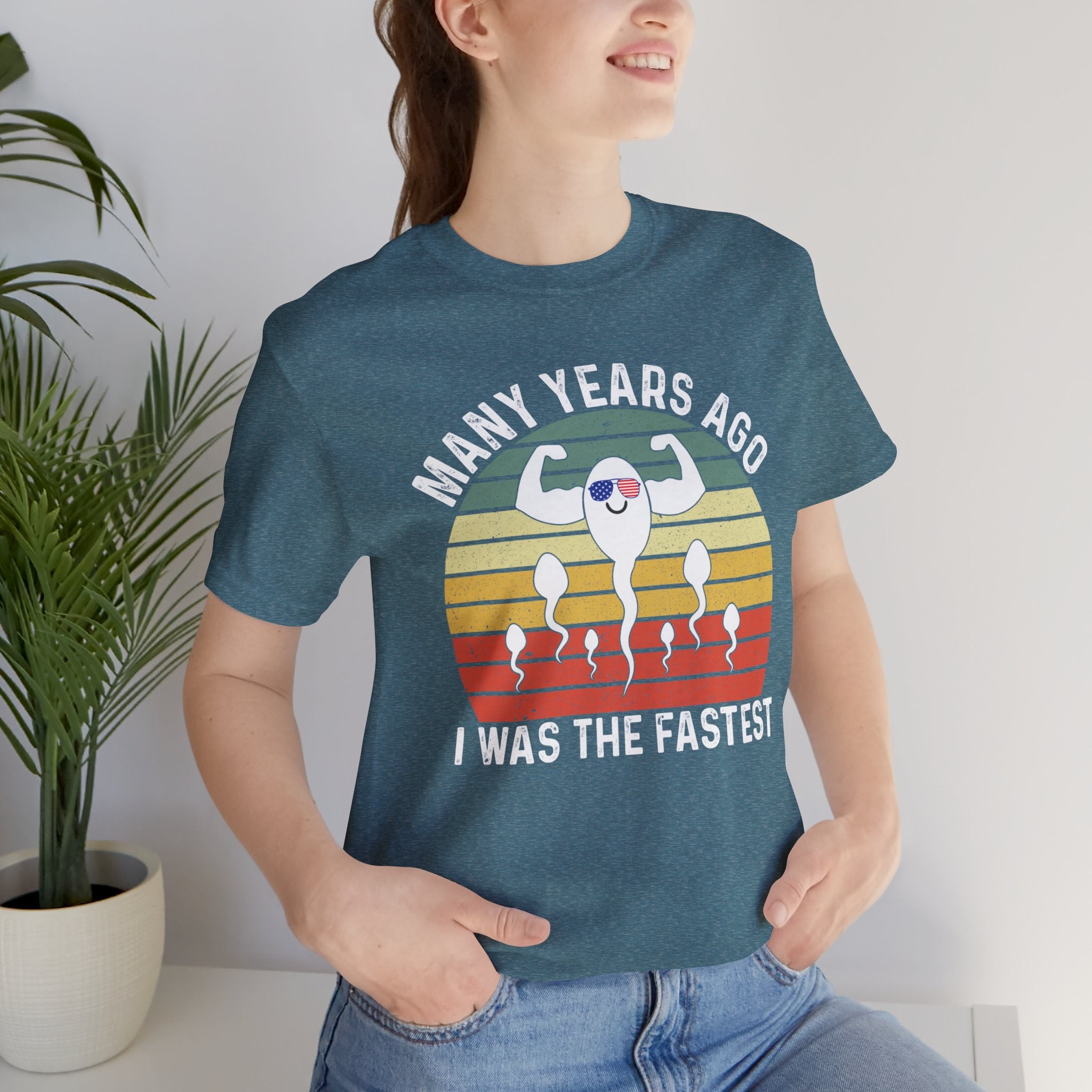 'Many Years Ago I was the Fastest' T-Shirt | Strong Swimmer Tee - Deez Teez